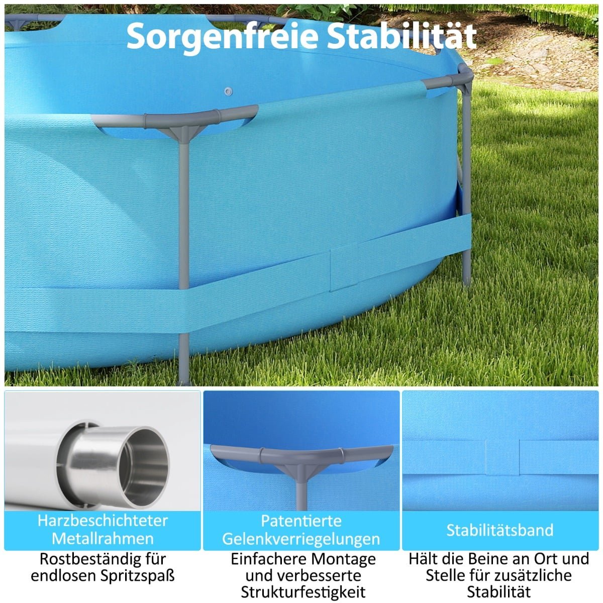 Above Ground Pool 3.6m x 76cm with Filter Pump
