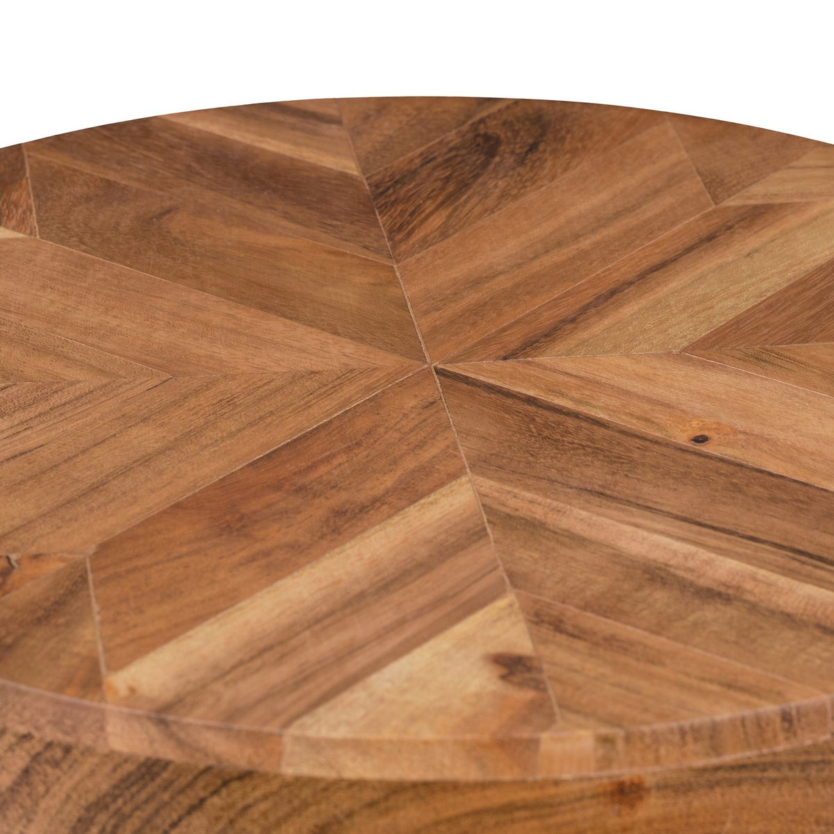 Acacia Wood Plant Stand – Round, Hairpin Legs