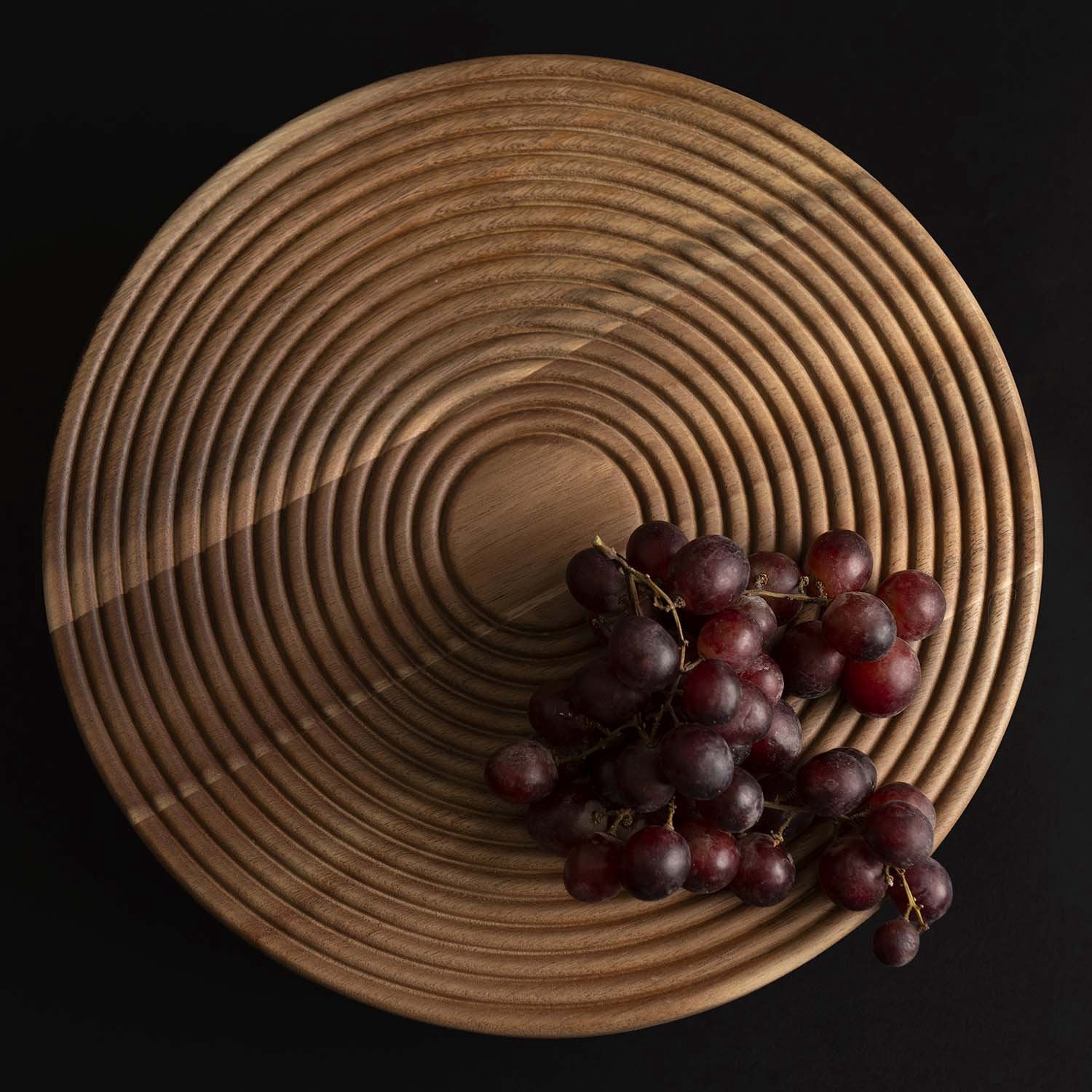 Acacia Wood Serving Platter, 30 cm, Natural Finish