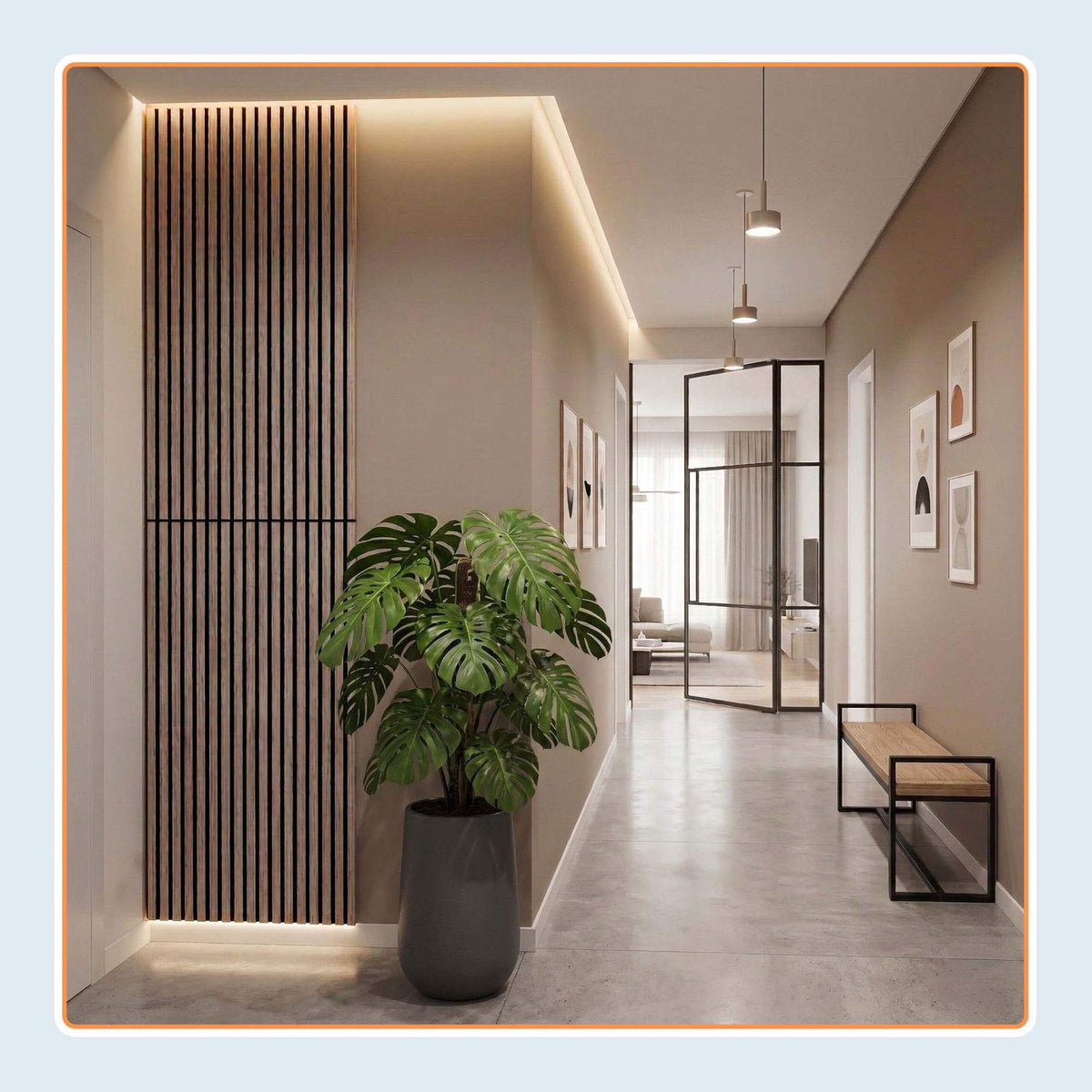 Acoustic Wall Panels, 120x60 cm, Wood Veneer