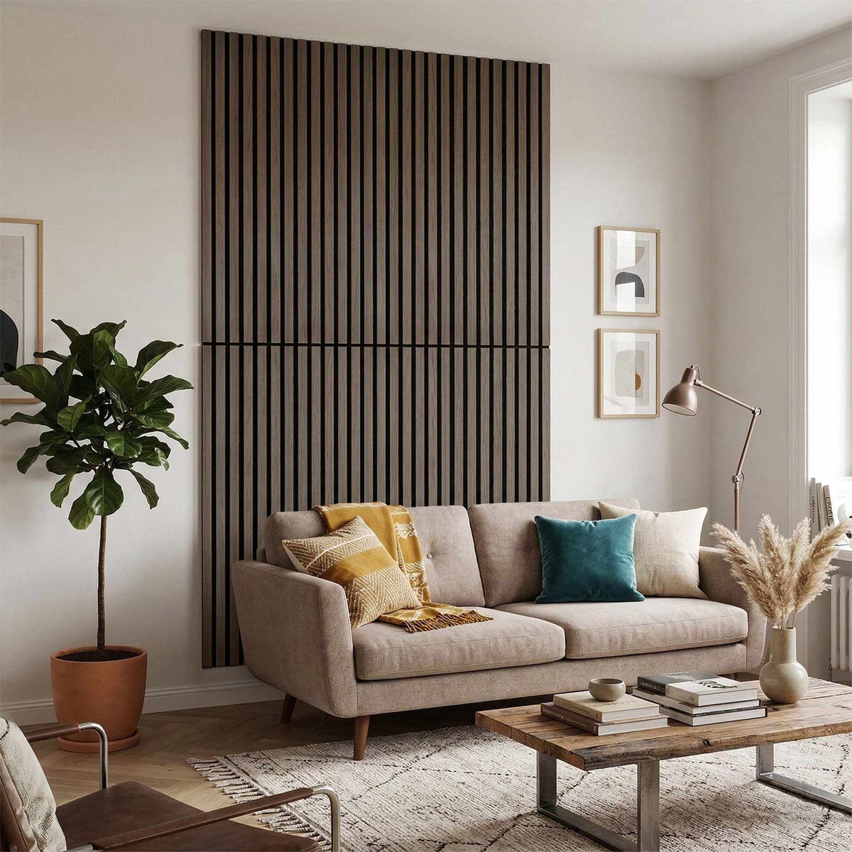 Acoustic Wall Panels, 120x60 cm, Wood Veneer