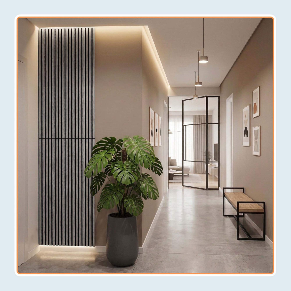 Acoustic Wall Panels, 120x60 cm, Wood Veneer
