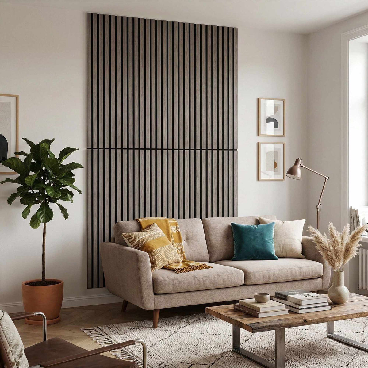 Acoustic Wall Panels, 120x60 cm, Wood Veneer