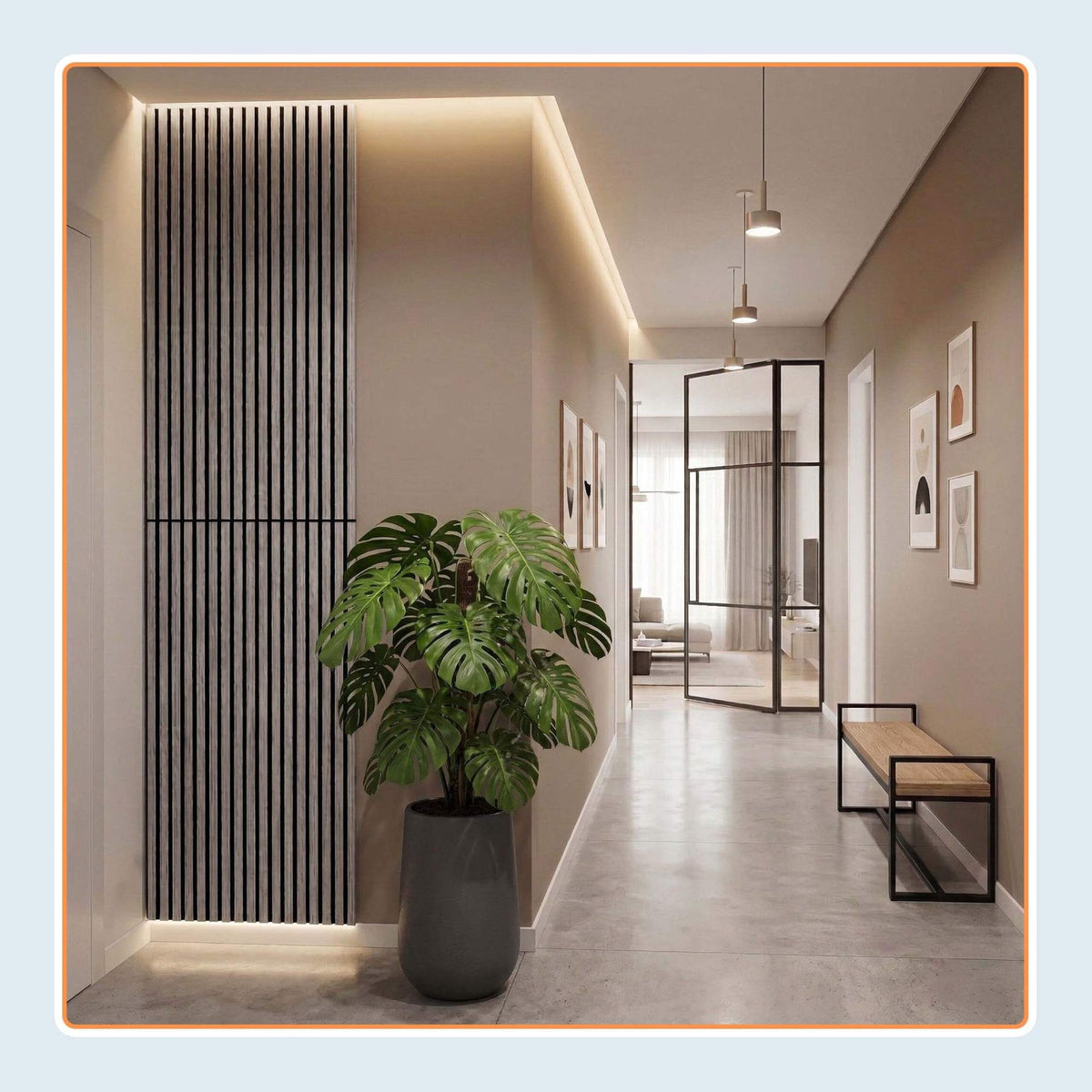 Acoustic Wall Panels, 120x60 cm, Wood Veneer, Noise Reduction