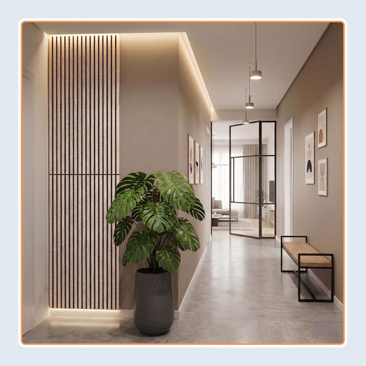 Acoustic Wall Panels, 120x60 cm, Wood Veneer, Sound Absorbing