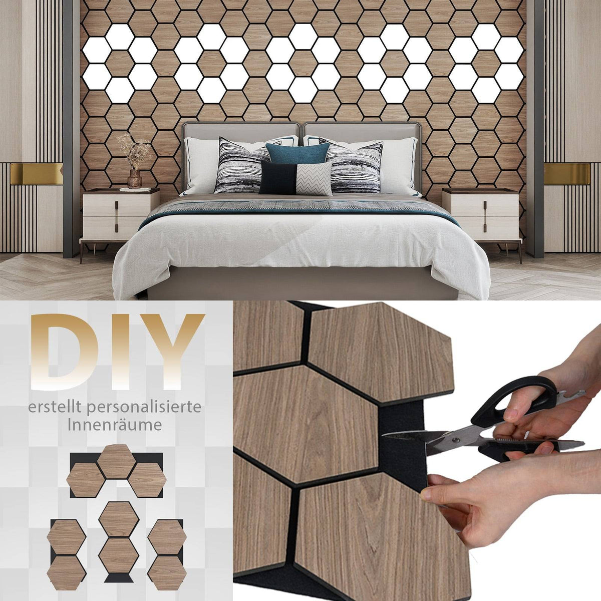 Acoustic Wall Panels, 4-Pack, 81x66 cm, Sound Absorbing