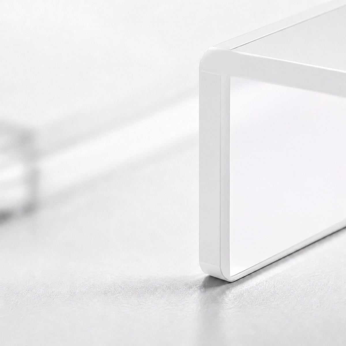 Acrylic Monitor Riser, White, 50x20x10 cm