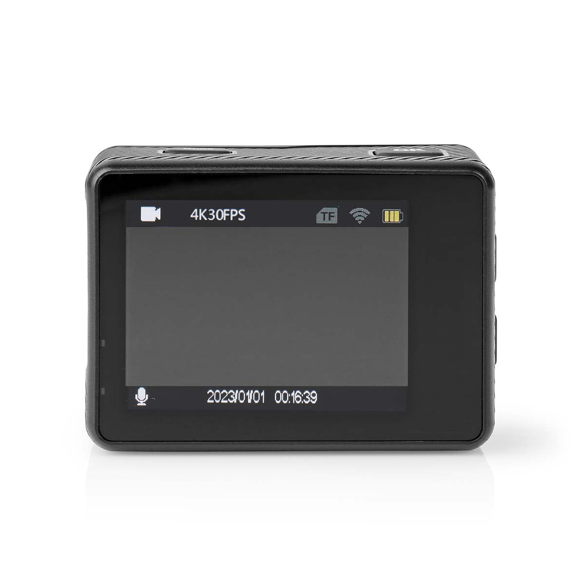 Action Cam | Dual Screen | 4K@30fps | 16 MPixel | Waterproof up to: 30.0 m | 90 min | Wi-Fi | App available for: Android™ / IOS | Mounts included | Black