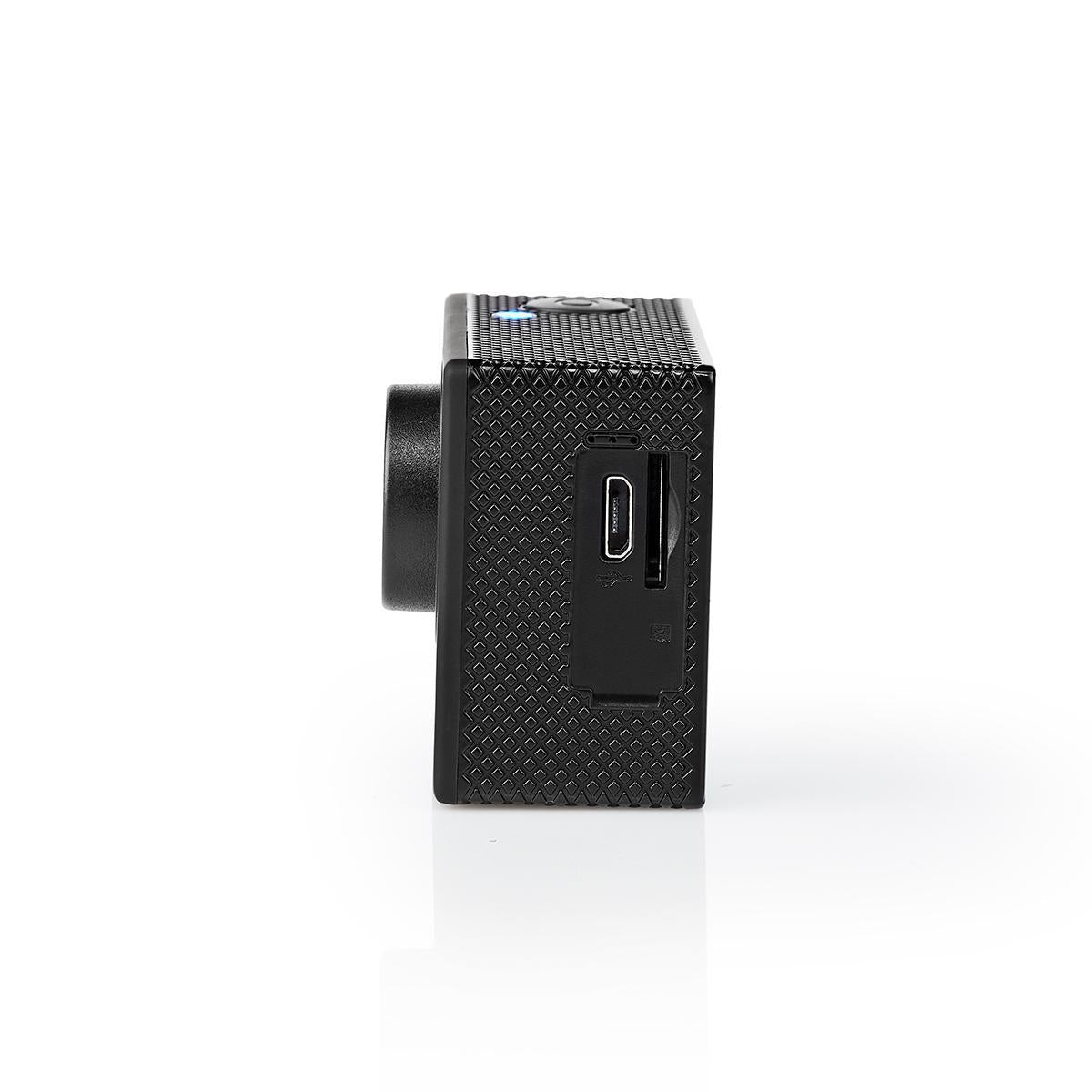 Action Camera | Simple Screen | 720p@30fps | 5 MPixel | Waterproof up to: 30.0 m | 90 min | Wi-Fi | App available for: Android™ / IOS | Brackets included | Black
