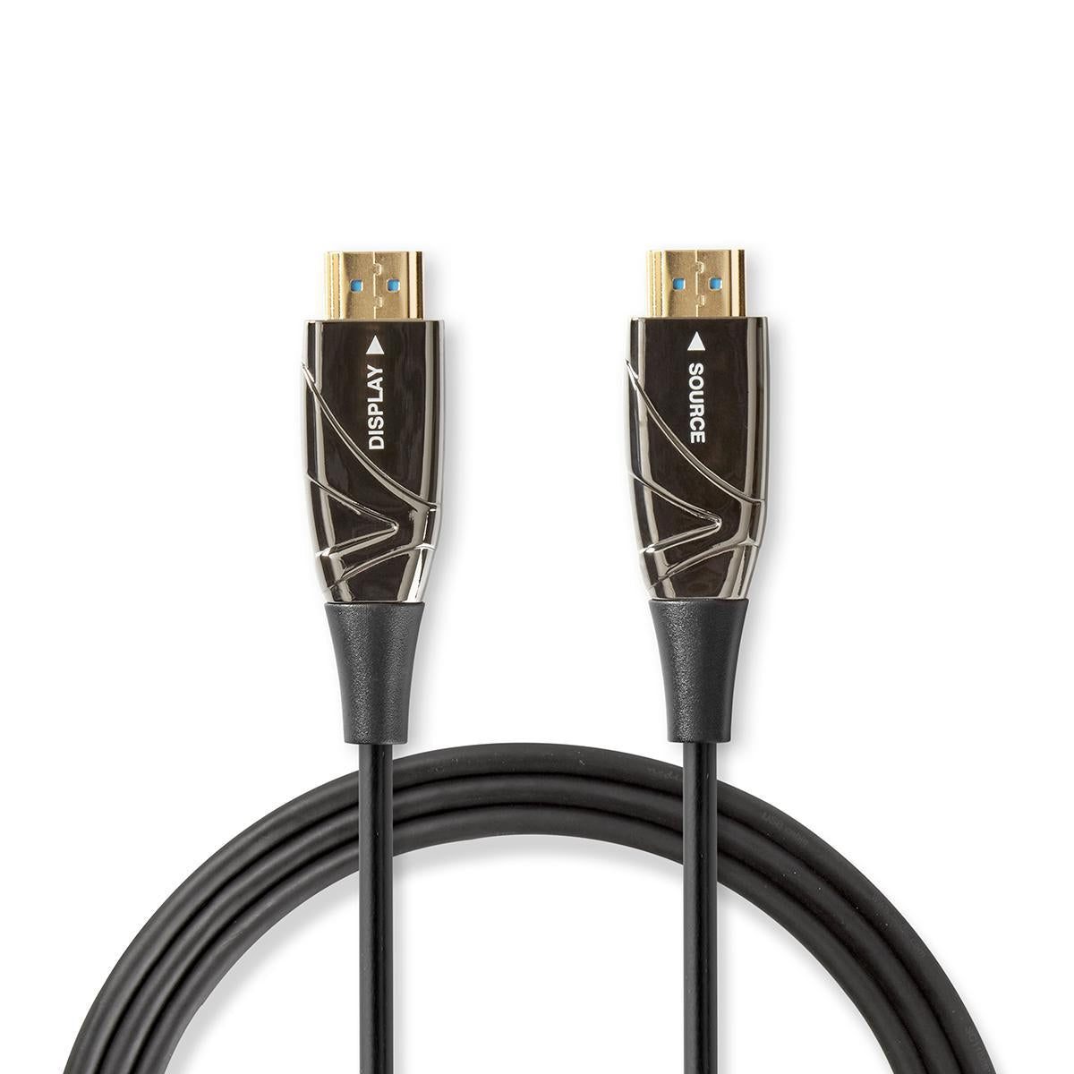Active Optical High Speed HDMI™ Cable with Ethernet | HDMI™ Connector | HDMI™ Connector | 4K@60Hz | 18 Gbps | 50.0 m | Round | PVC | Black | Gift Box