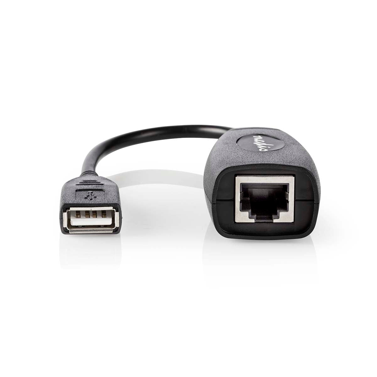 Active USB cable | USB 1.1 | USB-A Male | RJ45 Female | 12 Mbps | 0.20 m | Round | Nickel Plated | PVC | Copper | Box