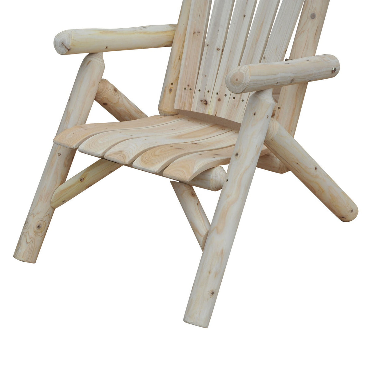 Adirondack Garden Chair Garden Chair Wooden Chair High-Back With Armrest Natural Fir Wood 83 X 68 X 101 Cm