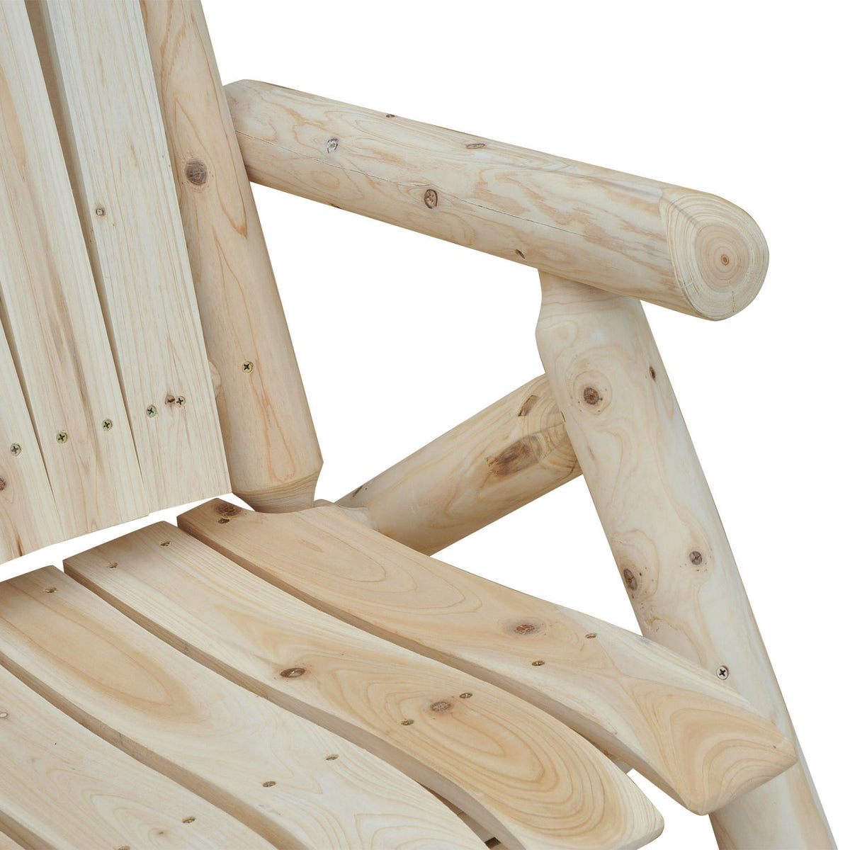 Adirondack Garden Chair Garden Chair Wooden Chair High-Back With Armrest Natural Fir Wood 83 X 68 X 101 Cm