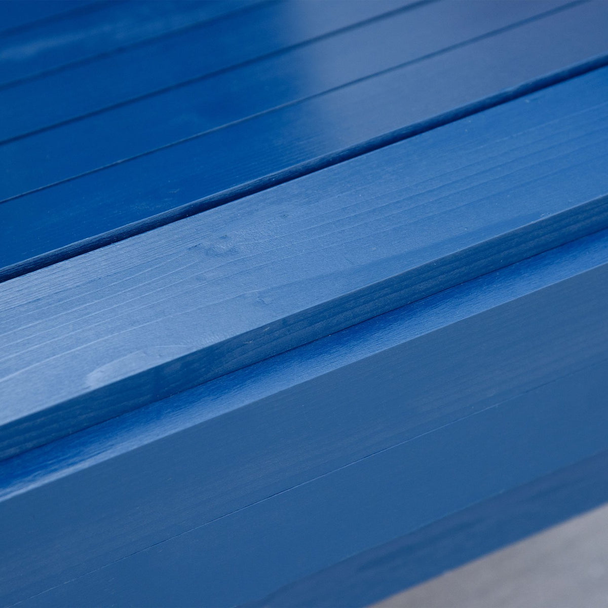 Adirondack Garden Chair With Cup Holder Garden Lounger Balcony Chair Solid Wood Blue 97 X 72.5 X 93 Cm
