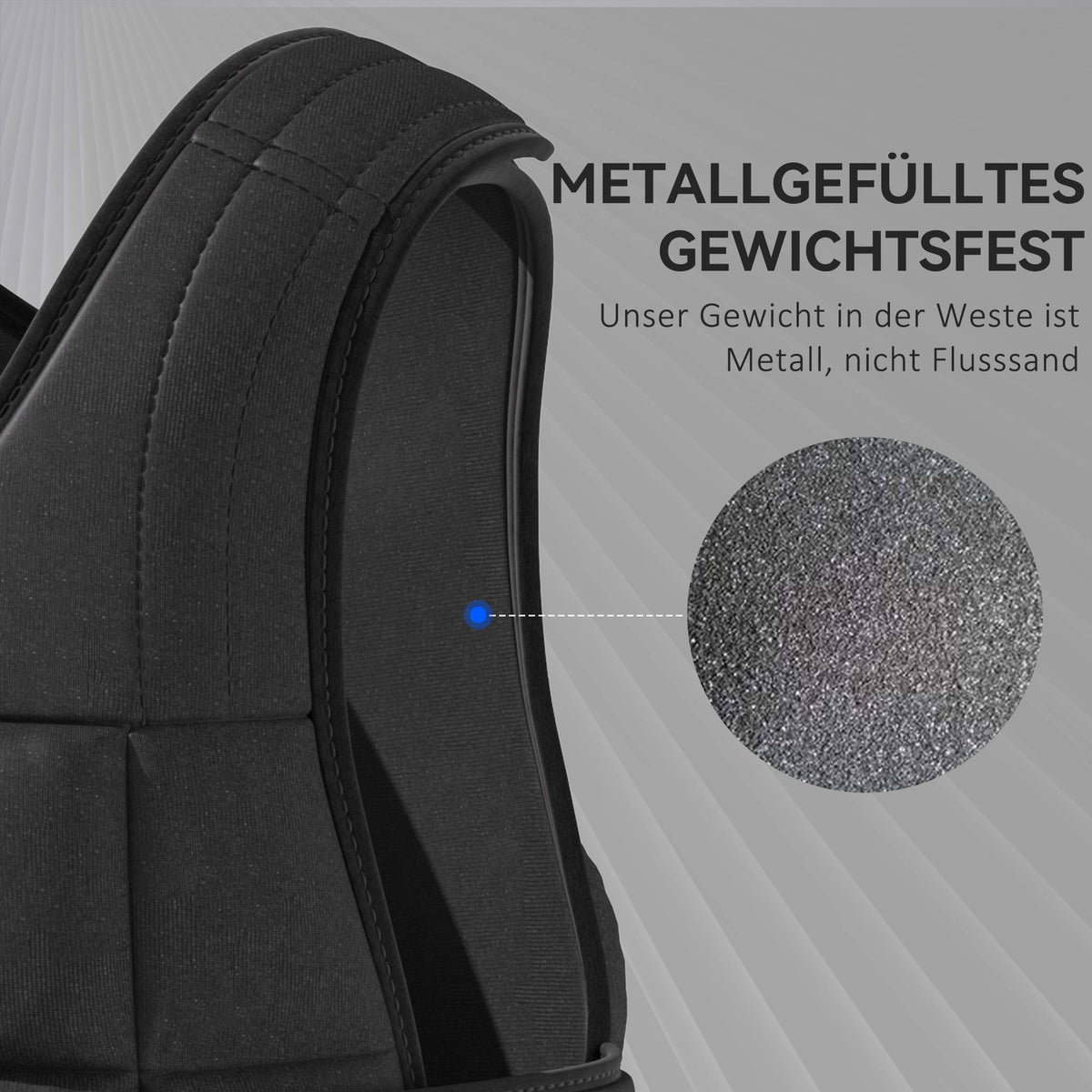 Adjustable 20 KG Weight Vest, Removable Weights, Black