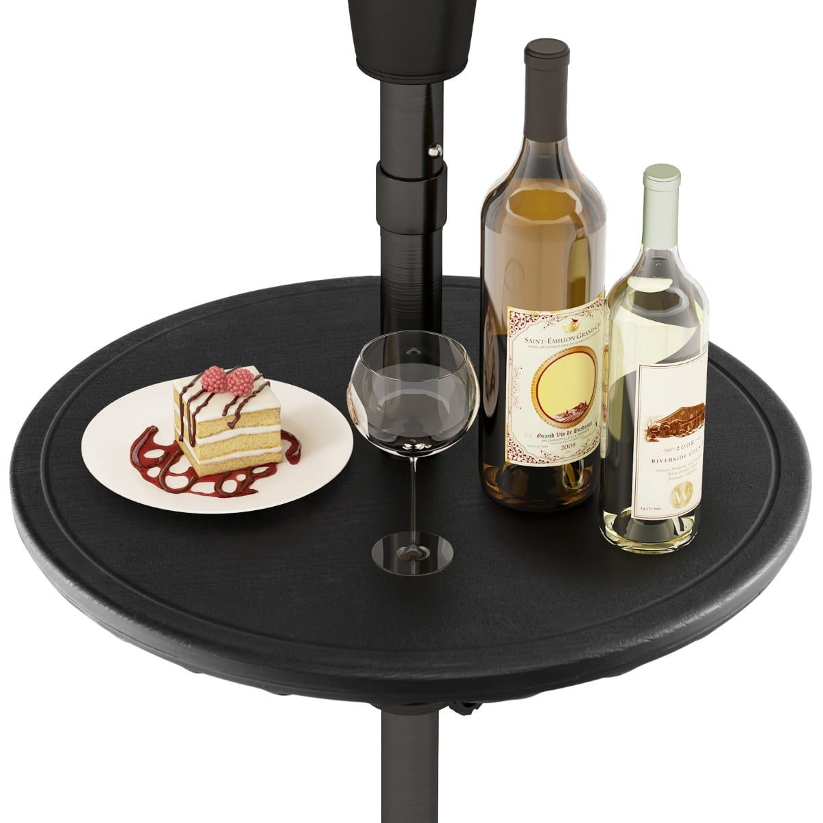 Adjustable 50cm Round Umbrella Table with 38mm Hole