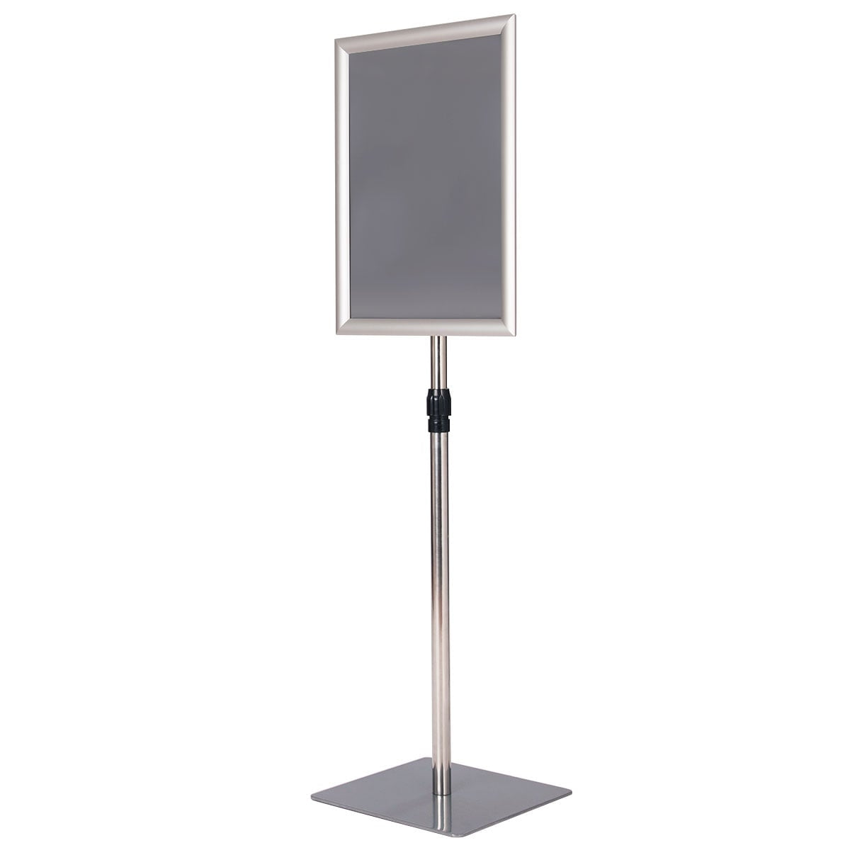Adjustable A3 Info Stand Set, Silver, Aluminum Frame