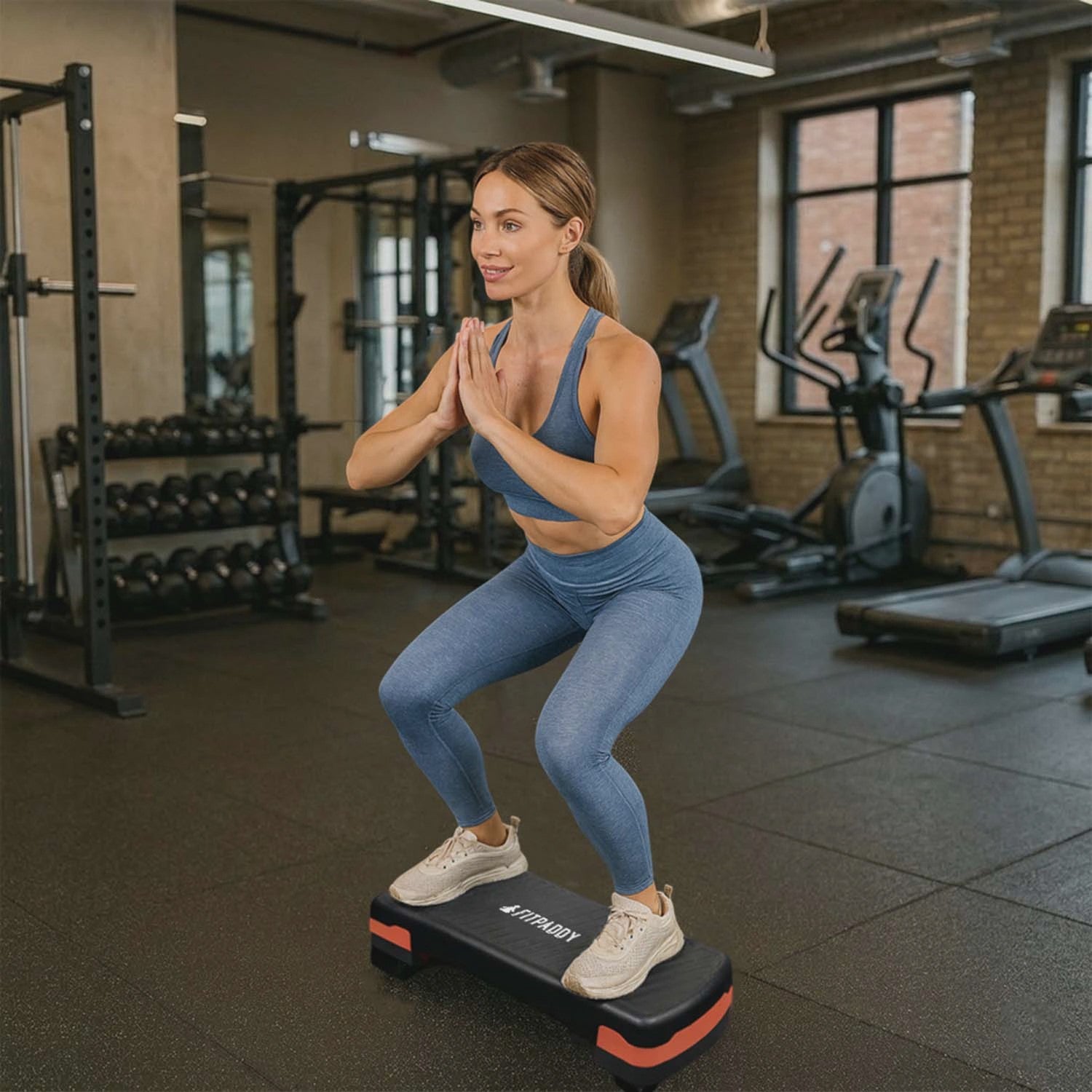 Adjustable Aerobic Step Board, Non-Slip, 67x27 cm, 150 kg Capacity