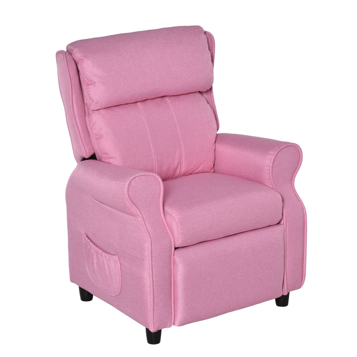 Adjustable Children'S Sofa With Footrest, Comfortable Children'S Armchair For 3-5 Years, Pink, 58X53X70Cm, Ideal For Boys And Girls