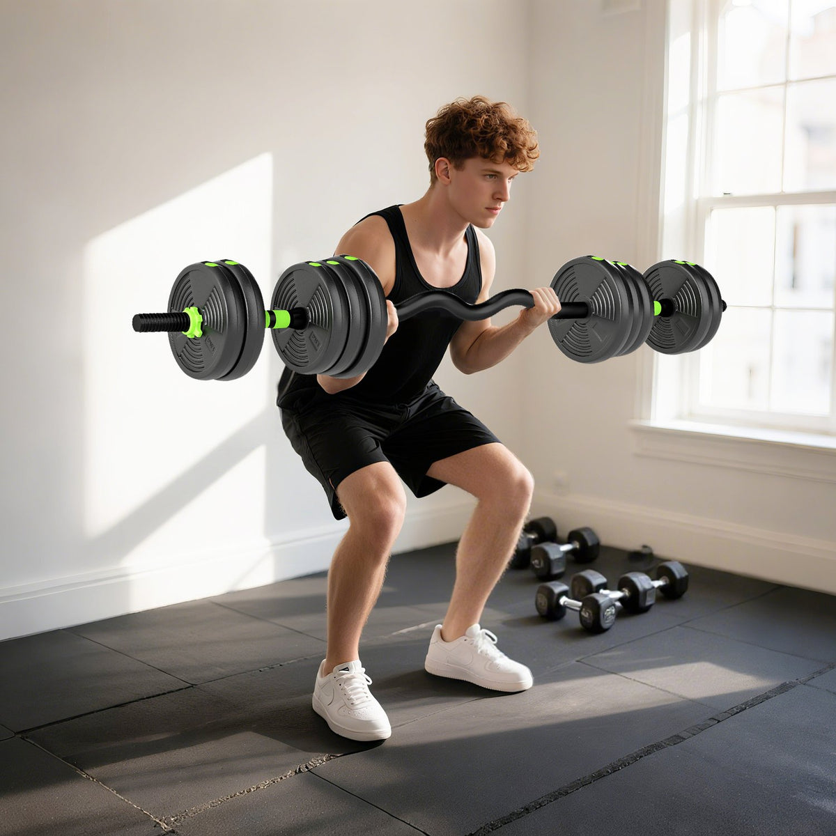 Adjustable Dumbbell Set 25KG – Home Strength Training