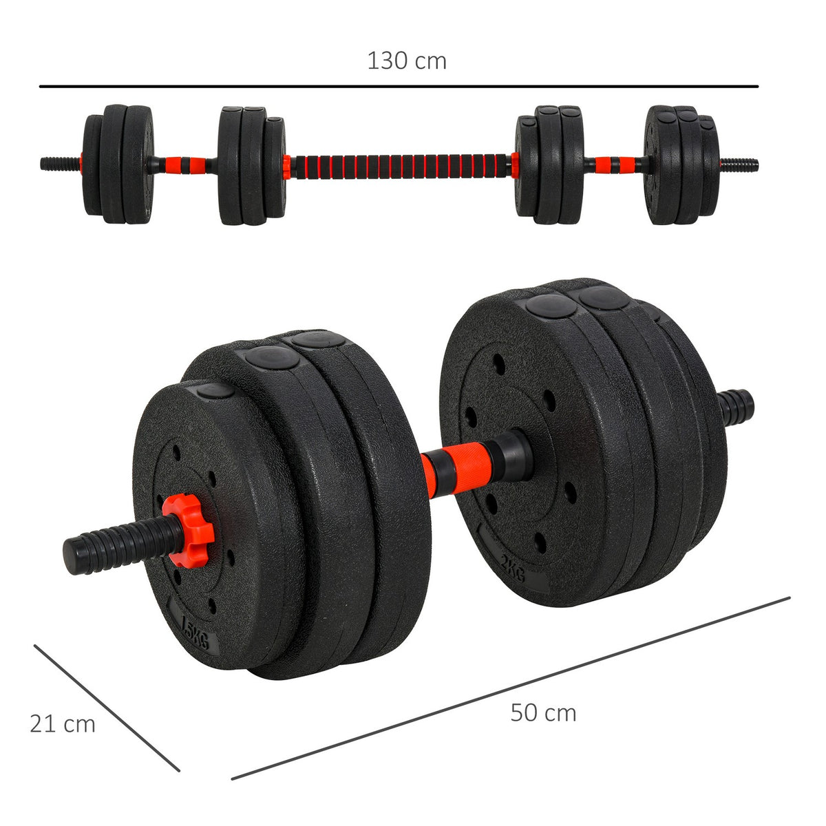 Adjustable Dumbbell Set 25Kg Professional Weight Lifting, Dumbbell & Barbell, Strength Training For Home, Fitness