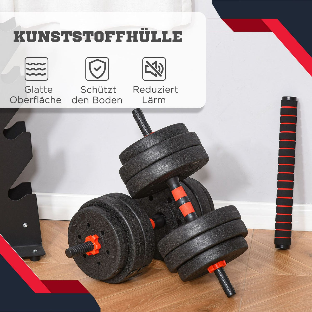 Adjustable Dumbbell Set 25Kg Professional Weight Lifting, Dumbbell & Barbell, Strength Training For Home, Fitness