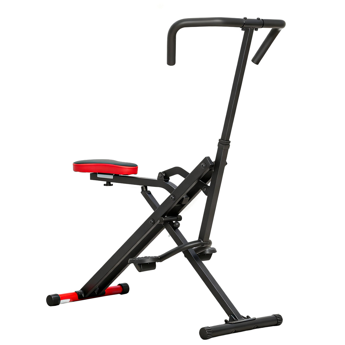 Adjustable Folding Full-Body Exercise Machine, Metal, Red