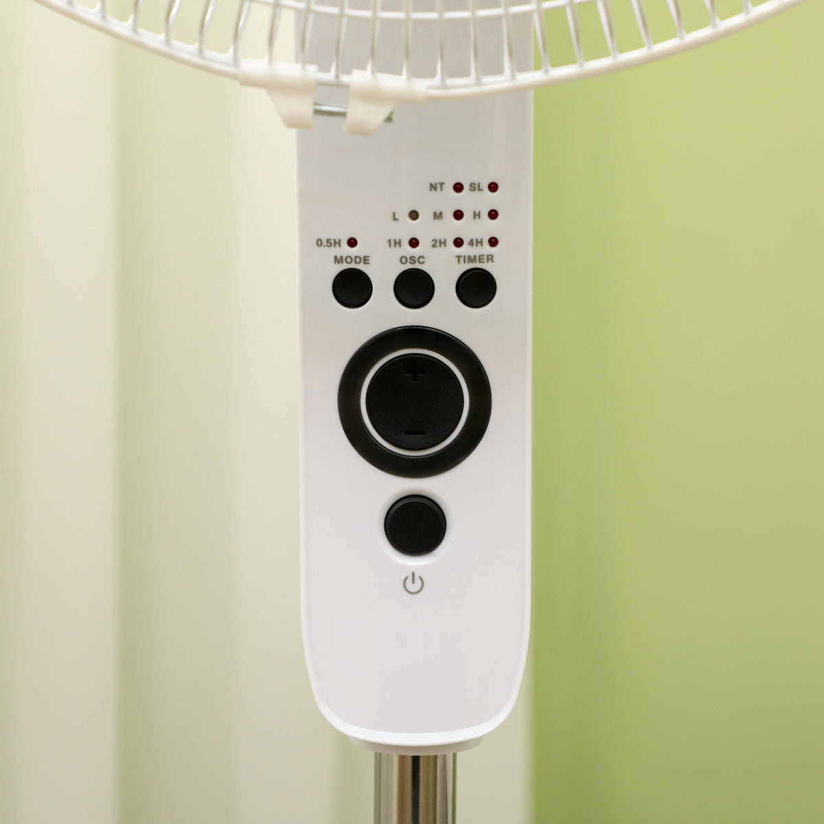 Adjustable Height Stand Fan with Remote, 3 Speeds, White