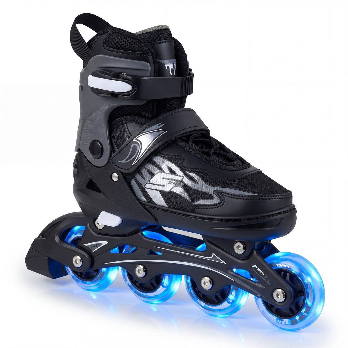 Adjustable Kids Inline Skates with Light-Up Wheels, Size 38-41