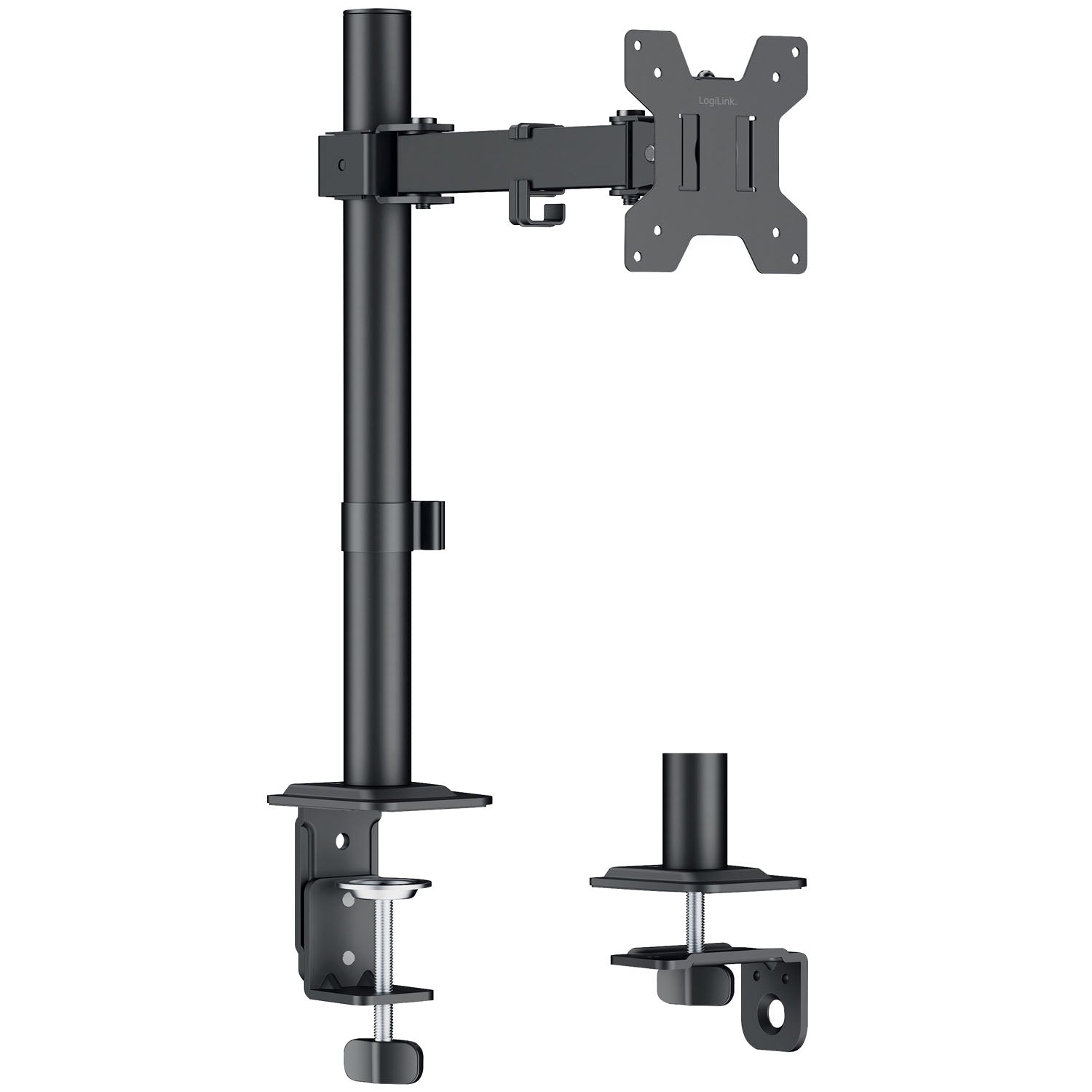 Adjustable Monitor Arm for 17–32" Screens, Black