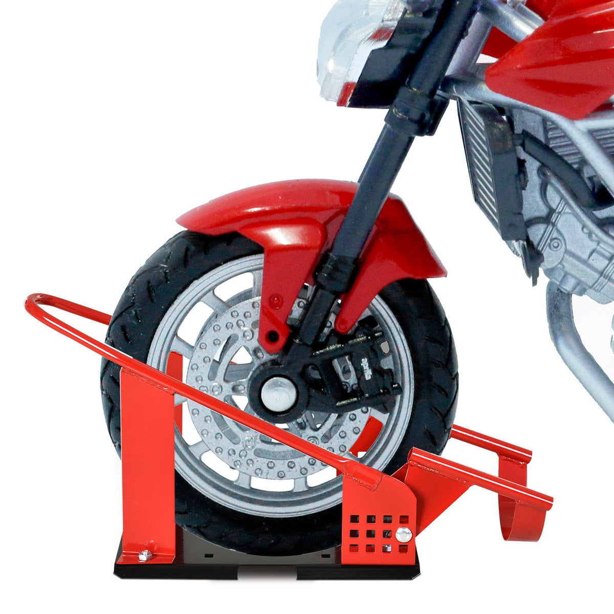 Adjustable Motorcycle Stand for 80-155mm Front Wheels, 450kg Capacity