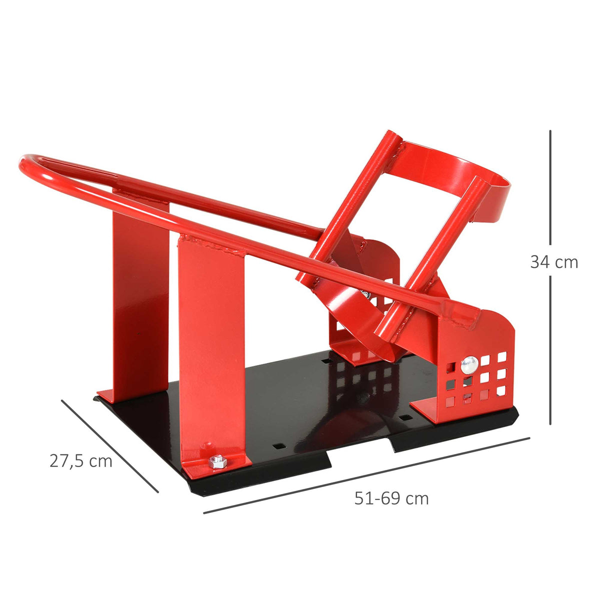 Adjustable Motorcycle Stand for 80-155mm Front Wheels, 450kg Capacity