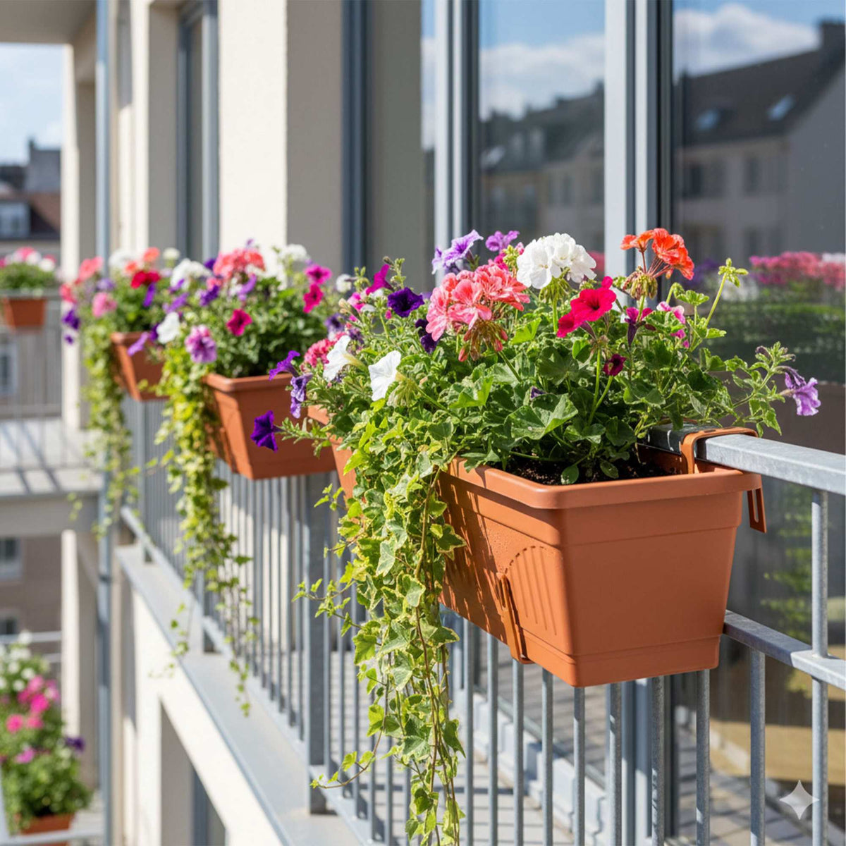 Adjustable Planter Hooks for Railings, Set of 4