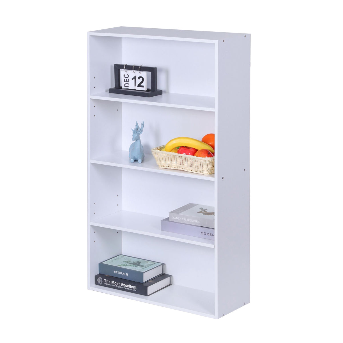Adjustable Shelf Bookcase – Freestanding Storage Unit