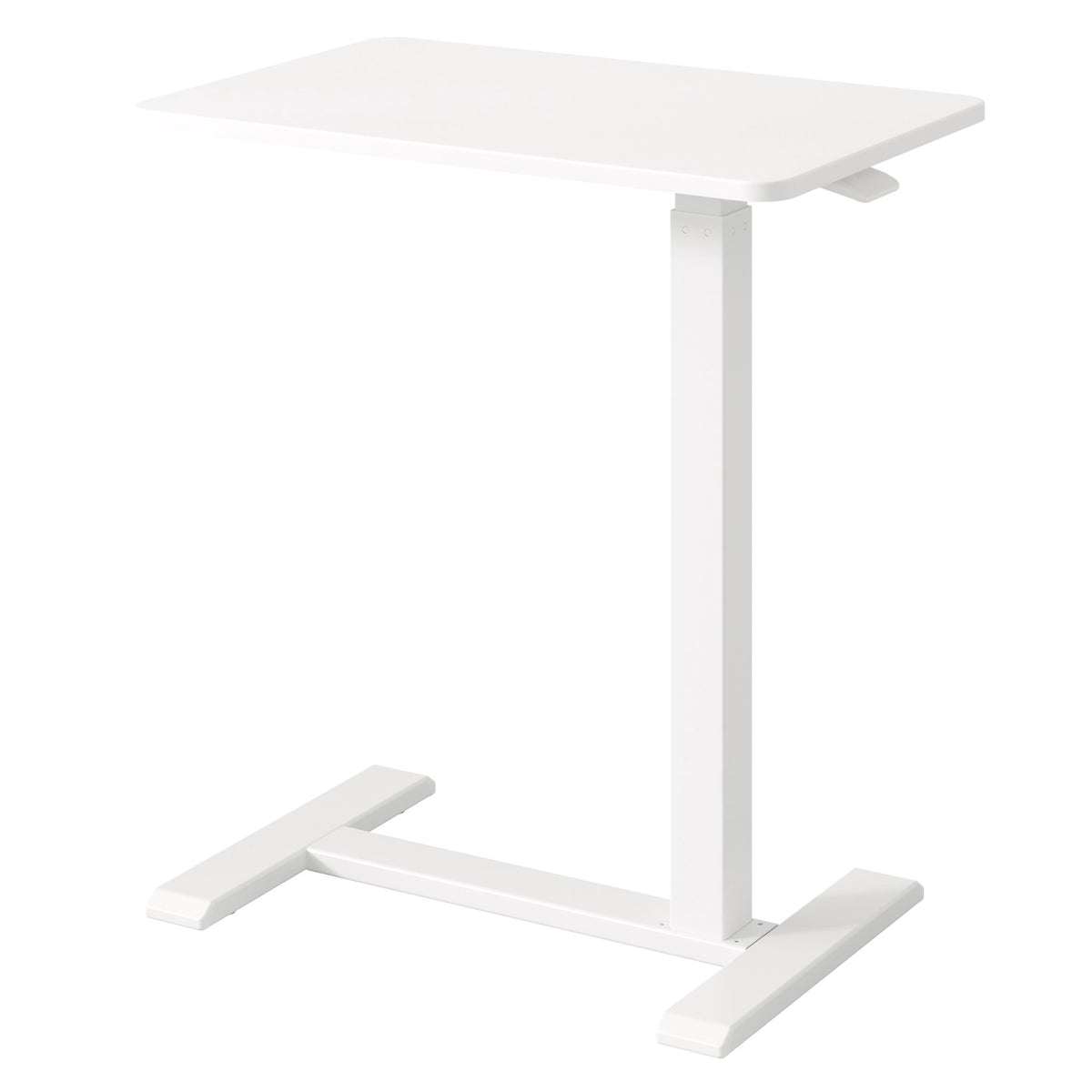 Adjustable Standing Desk with Castors – White, 60×40 cm