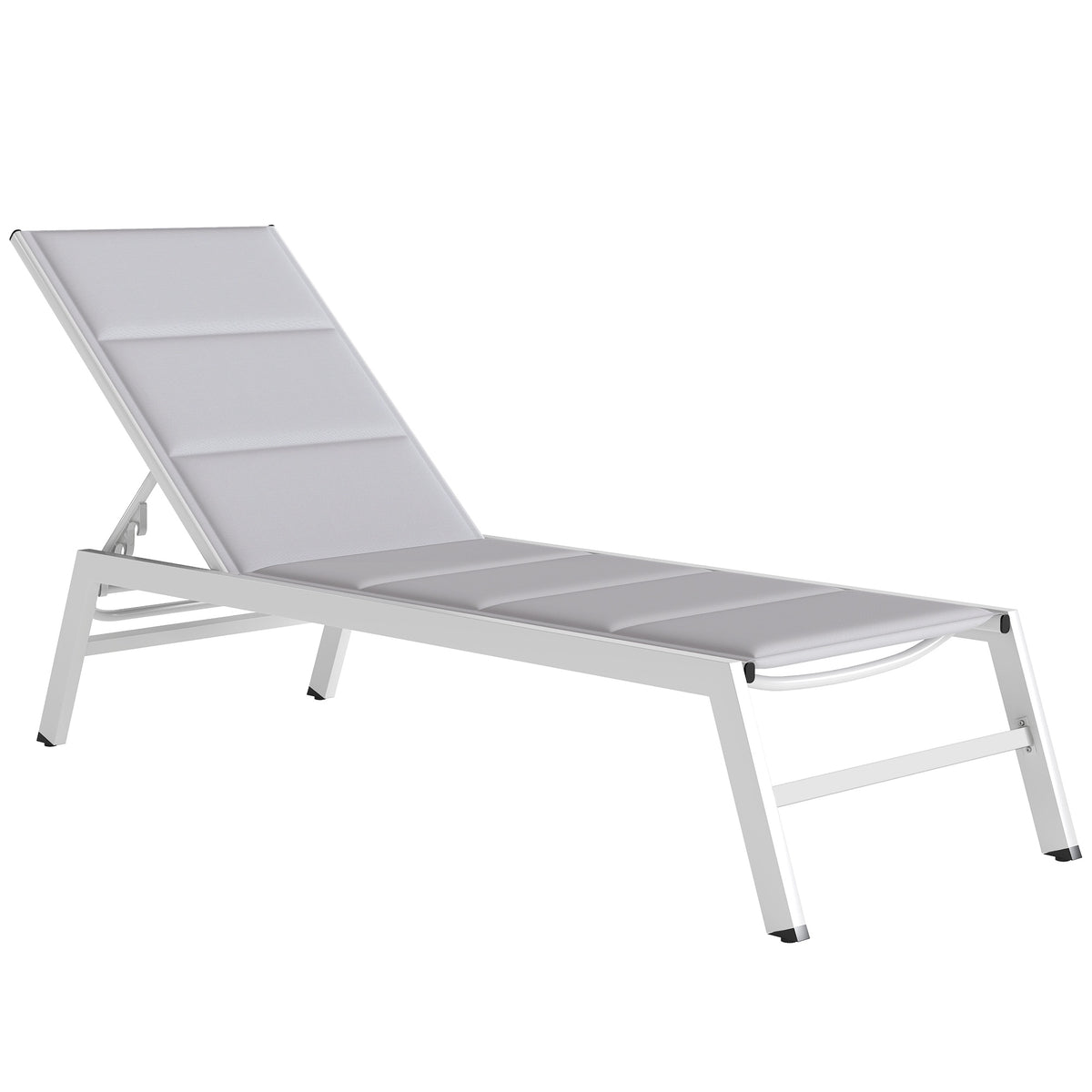 Adjustable Sun Lounger, Breathable Fabric, Aluminum Frame