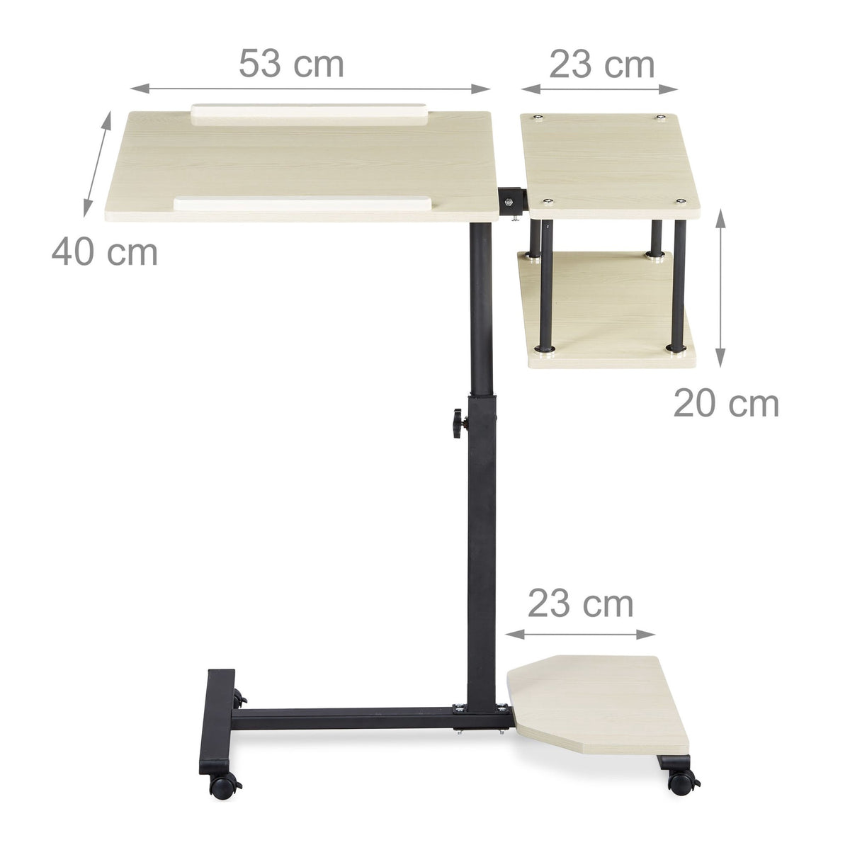 Adjustable laptop table