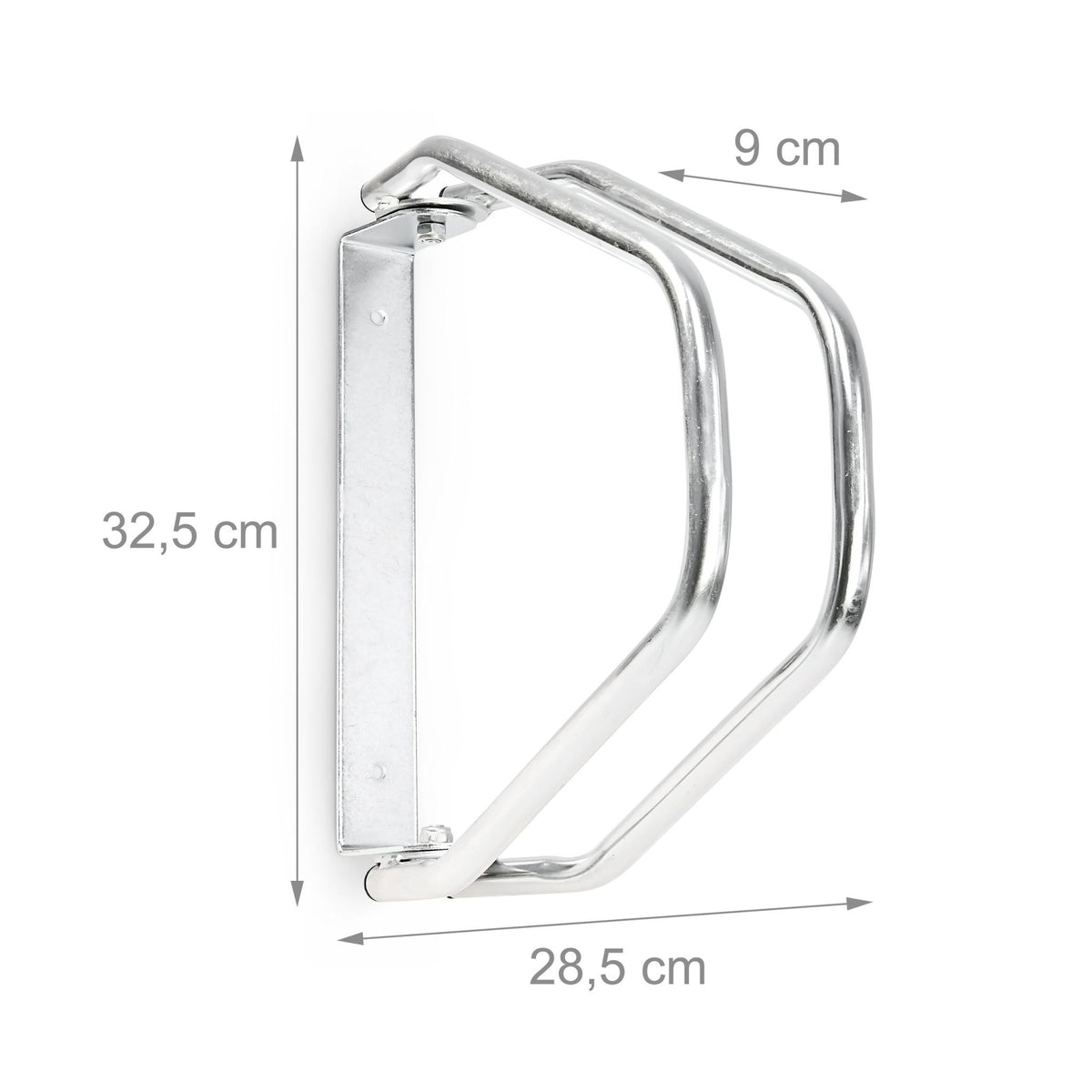 Adjustable wall bike stand