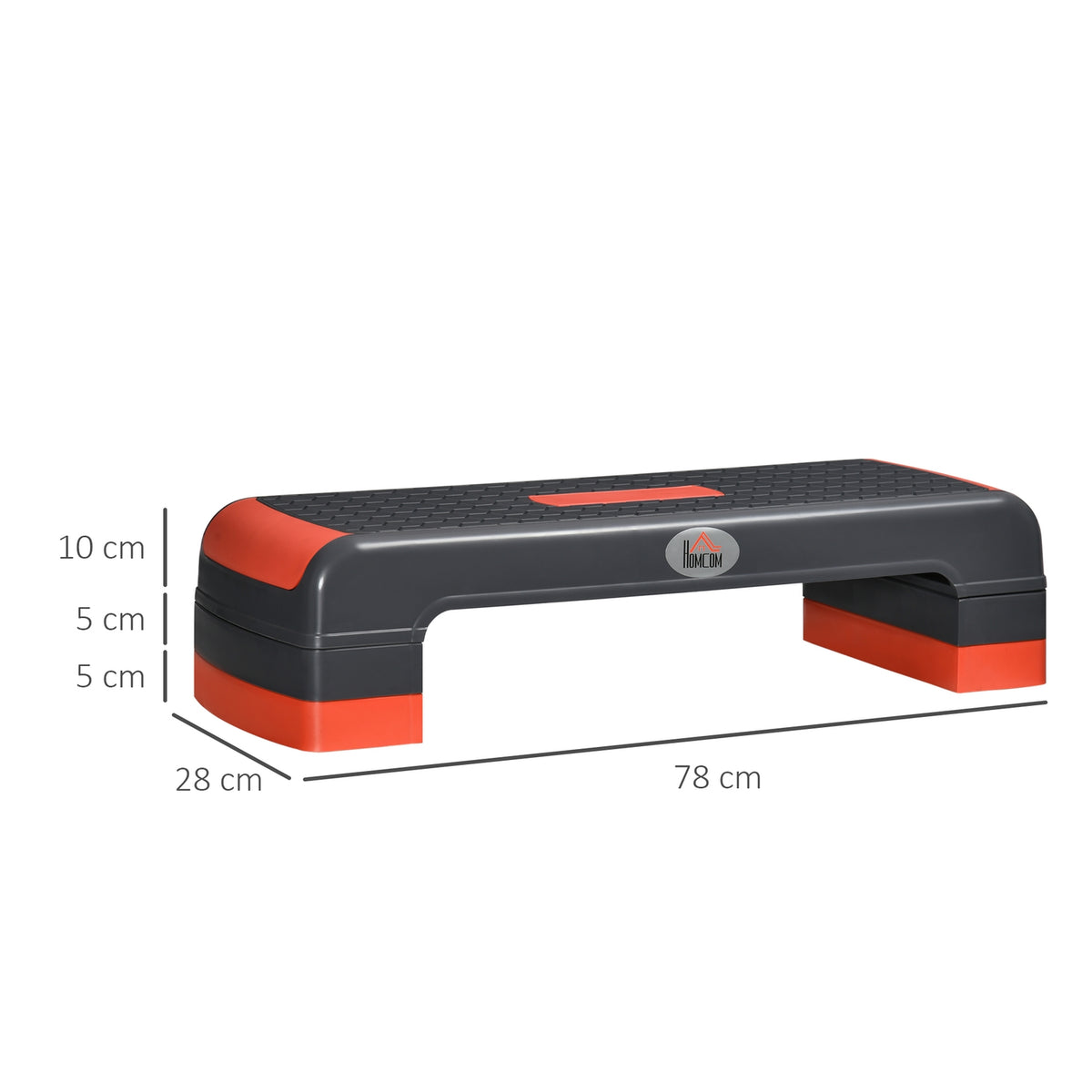 Aerobic Stepper, Height-Adjustable Step Board, Fitness Exercise Bike With 3 Levels (10/15/20 Cm), Indoor & Outdoor, Up To 150 Kg