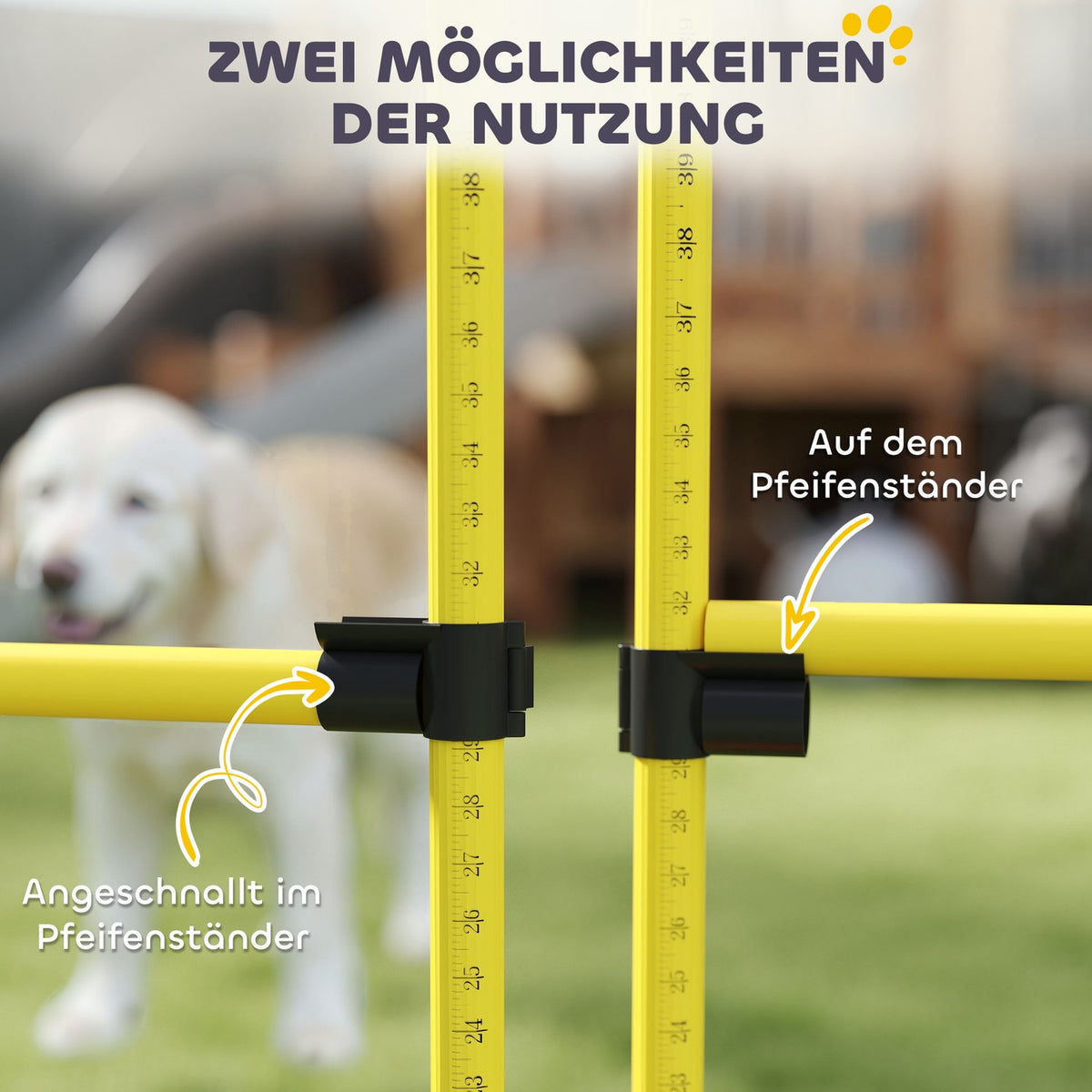 Agility Set Dogs 5-Piece Fillable Agility Equipment for Dog Training Hurdle Set with Height-Adjustable Hurdles Carry Bag Training Accessories Coordination Training for Games Training