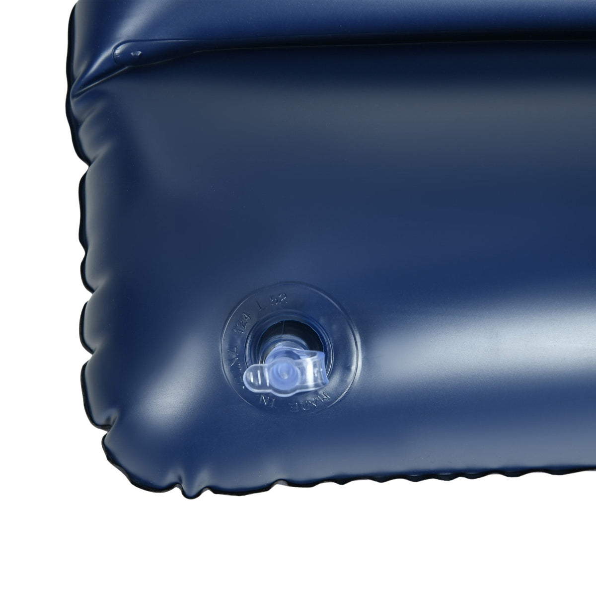 Air Bed Double Air Mattress With Hand Pump & Pillow, Blue, 203X152X22Cm