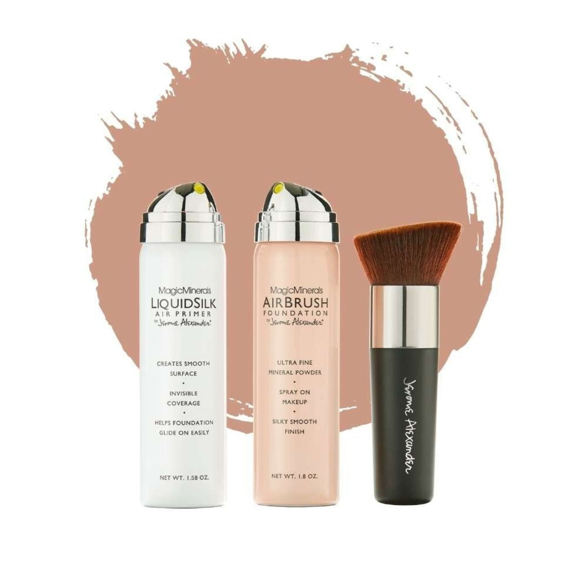 AirBrush Foundation 3pcs - Warm/Beige