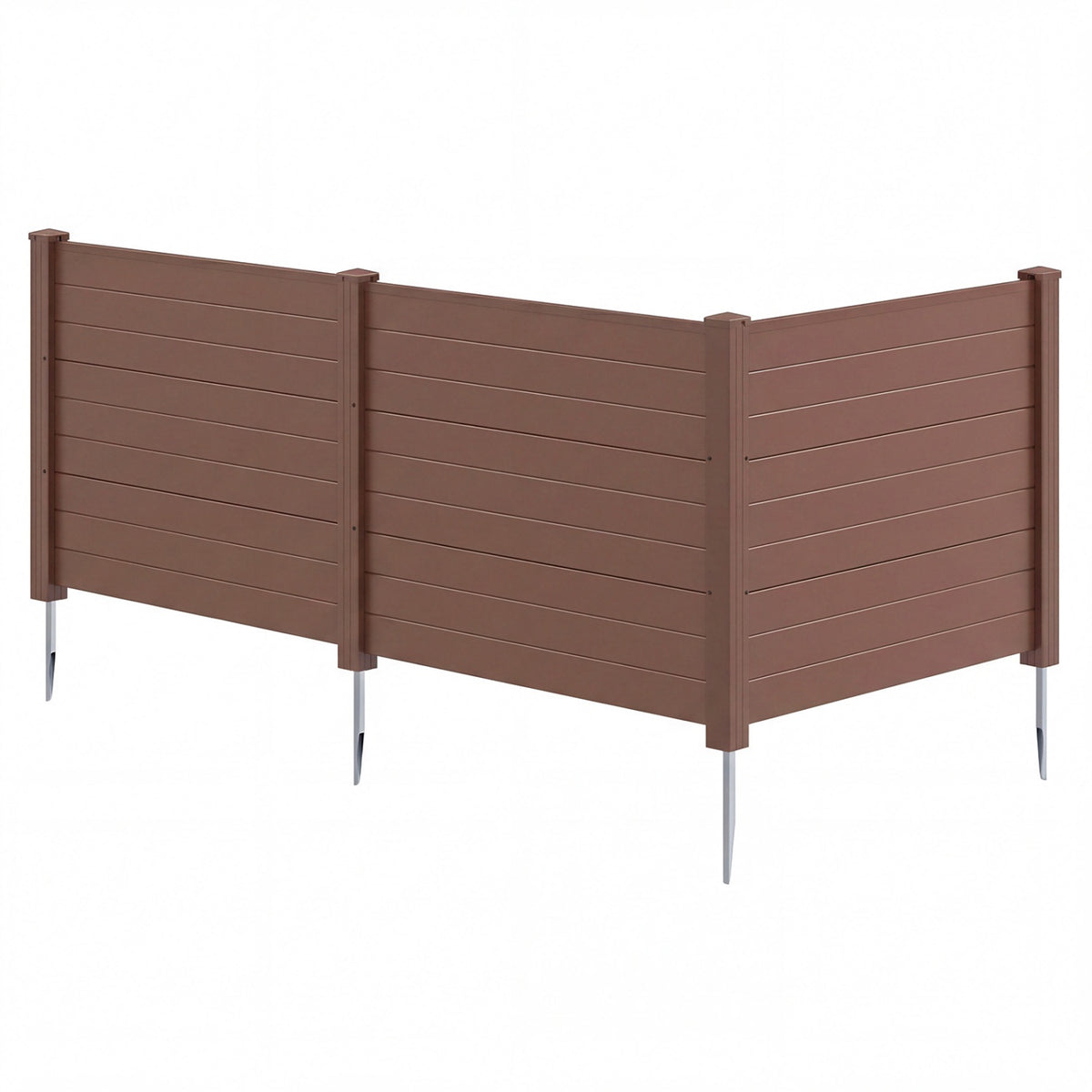 Air Conditioner Fence, 3 Panels 48 x 38 In, Ground Stakes