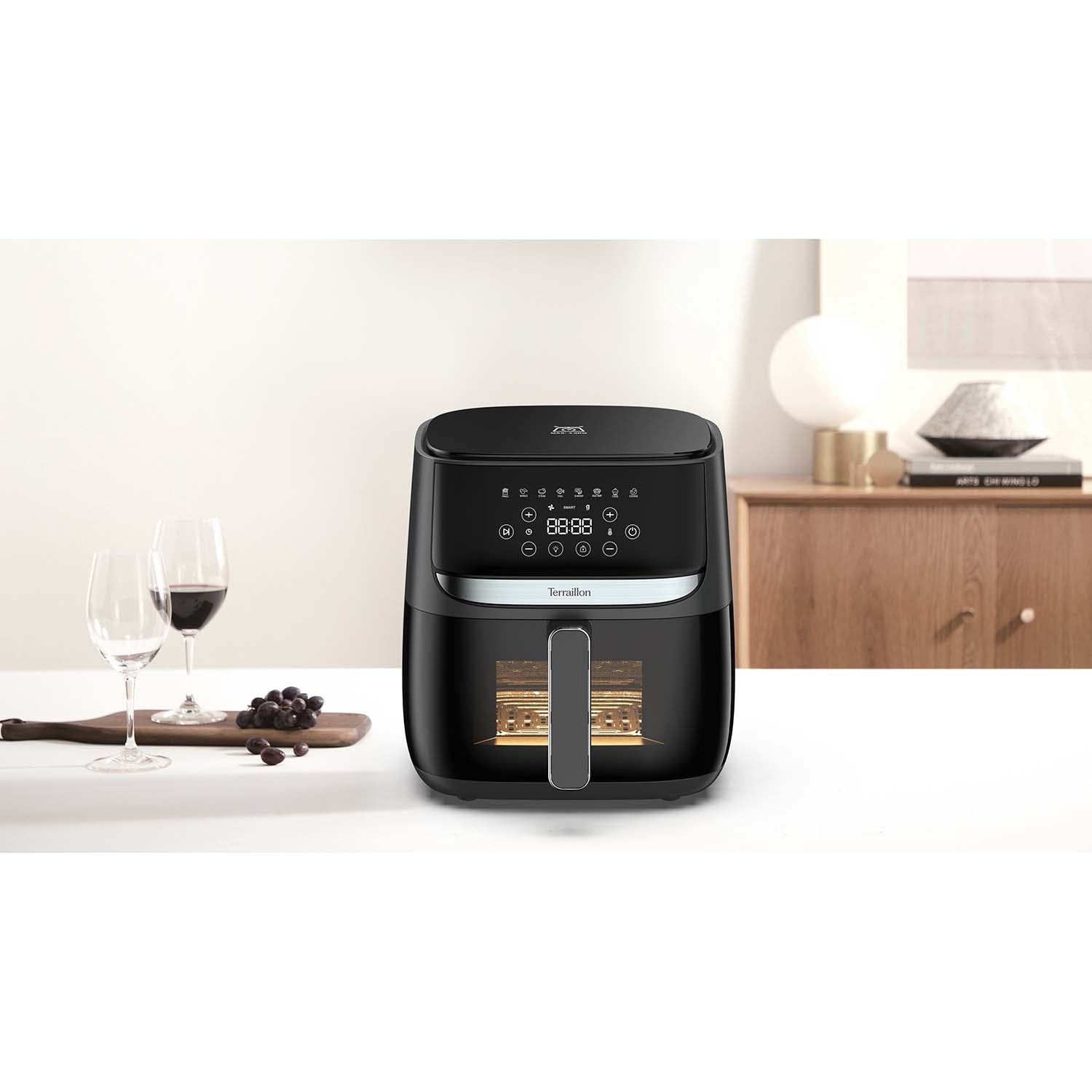 Air Fryer with Built-In Scale, 2-in-1, 5.7L Capacity