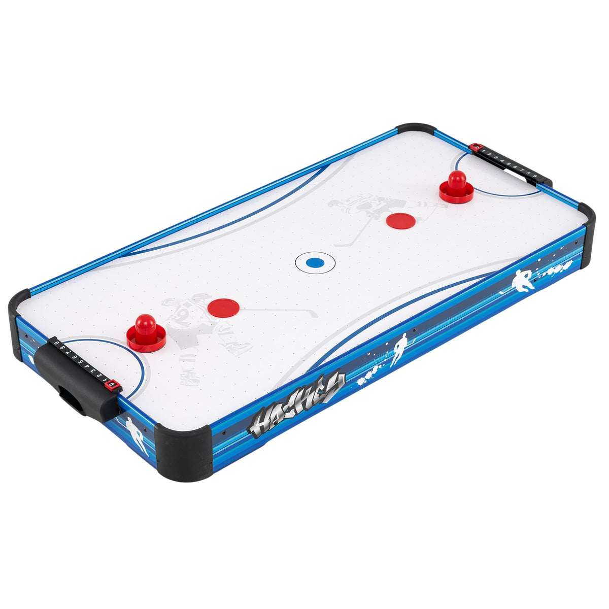 Air Hockey Table with 12V Motor, 2 Pucks & Pushers