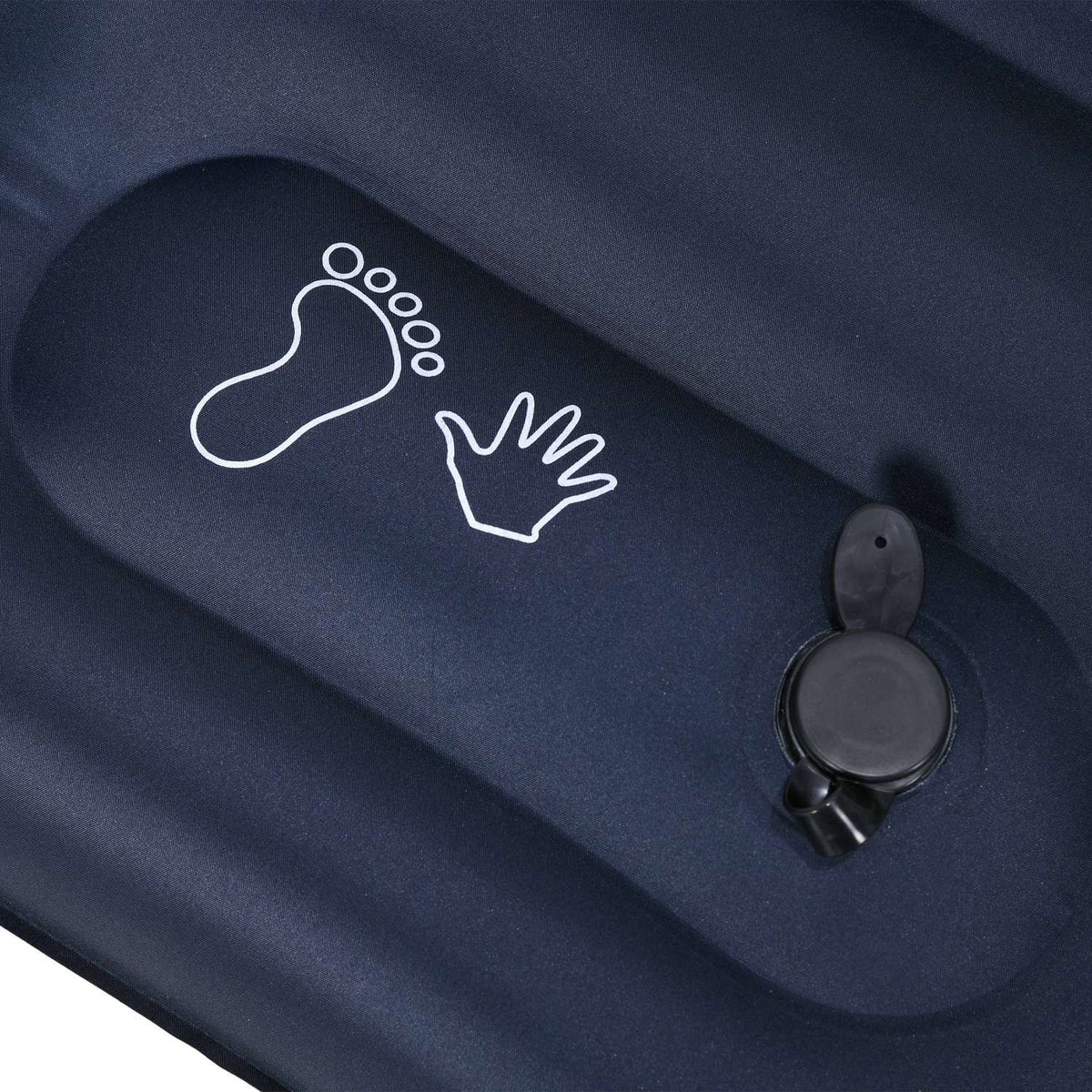 Air Mattress, Air Bed, Foldable Camping Bed For 2 People With Foot Pump, Carry Bag, For Camping, Travel, Polyester, Blue, 195 X 140 X 10 Cm