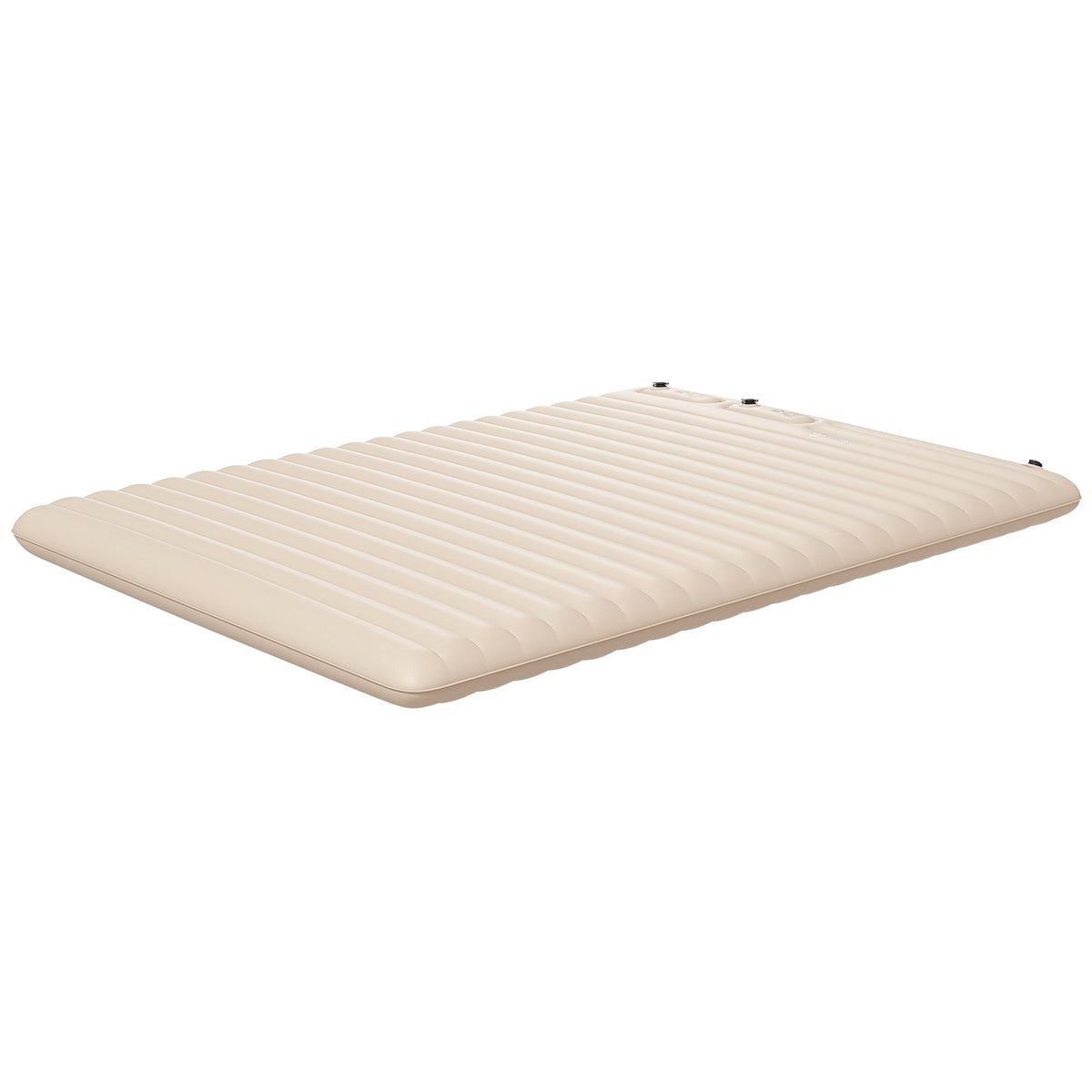 Air Mattress, Air Bed, Foldable Camping Bed For 2 People With Foot Pump, Carry Bag, For Camping, Travel, Polyester, White, 195 X 140 X 10 Cm