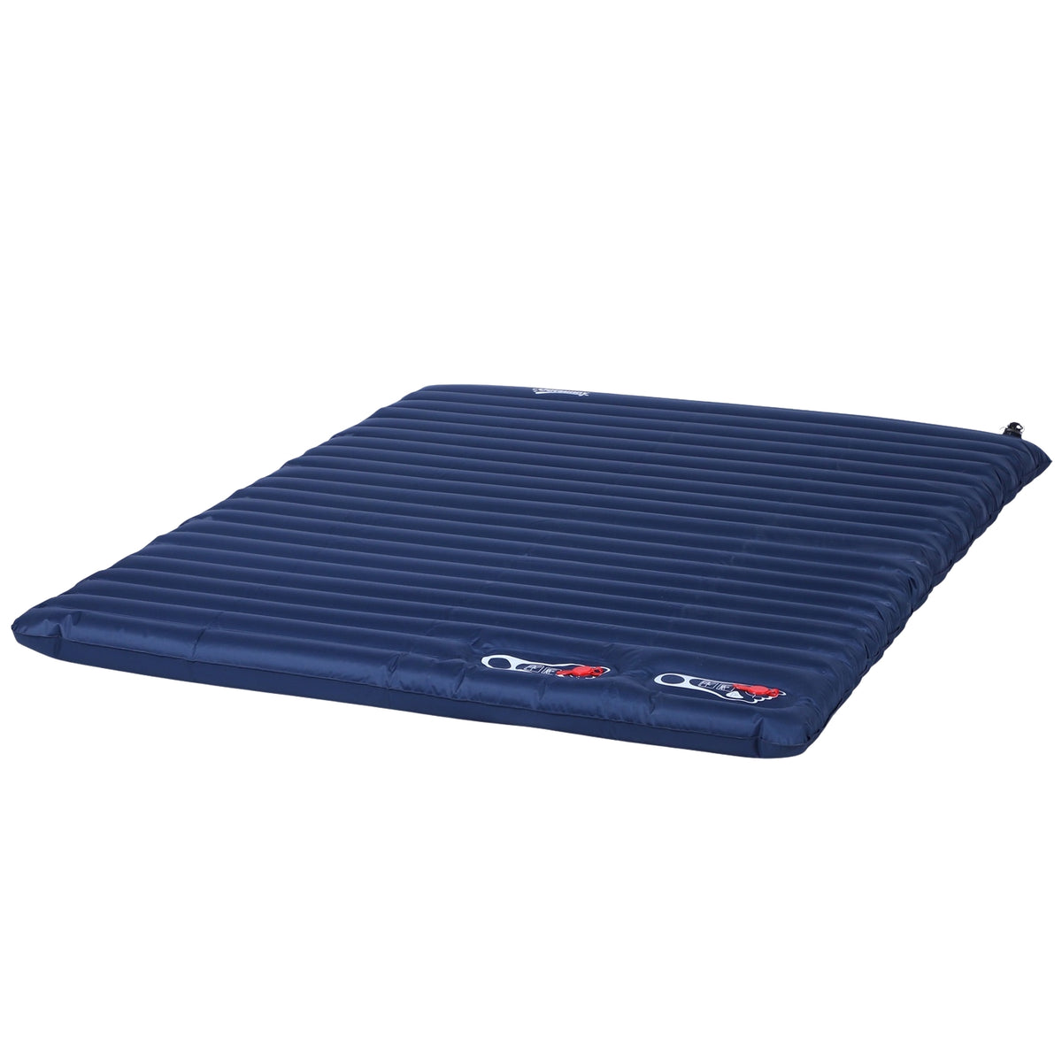 Air Mattress Inflatable Air Bed, Camping Mattress, Sleeping Mat, Pvc & Polyester Pongee, Navy Blue, 195X138X10Cm