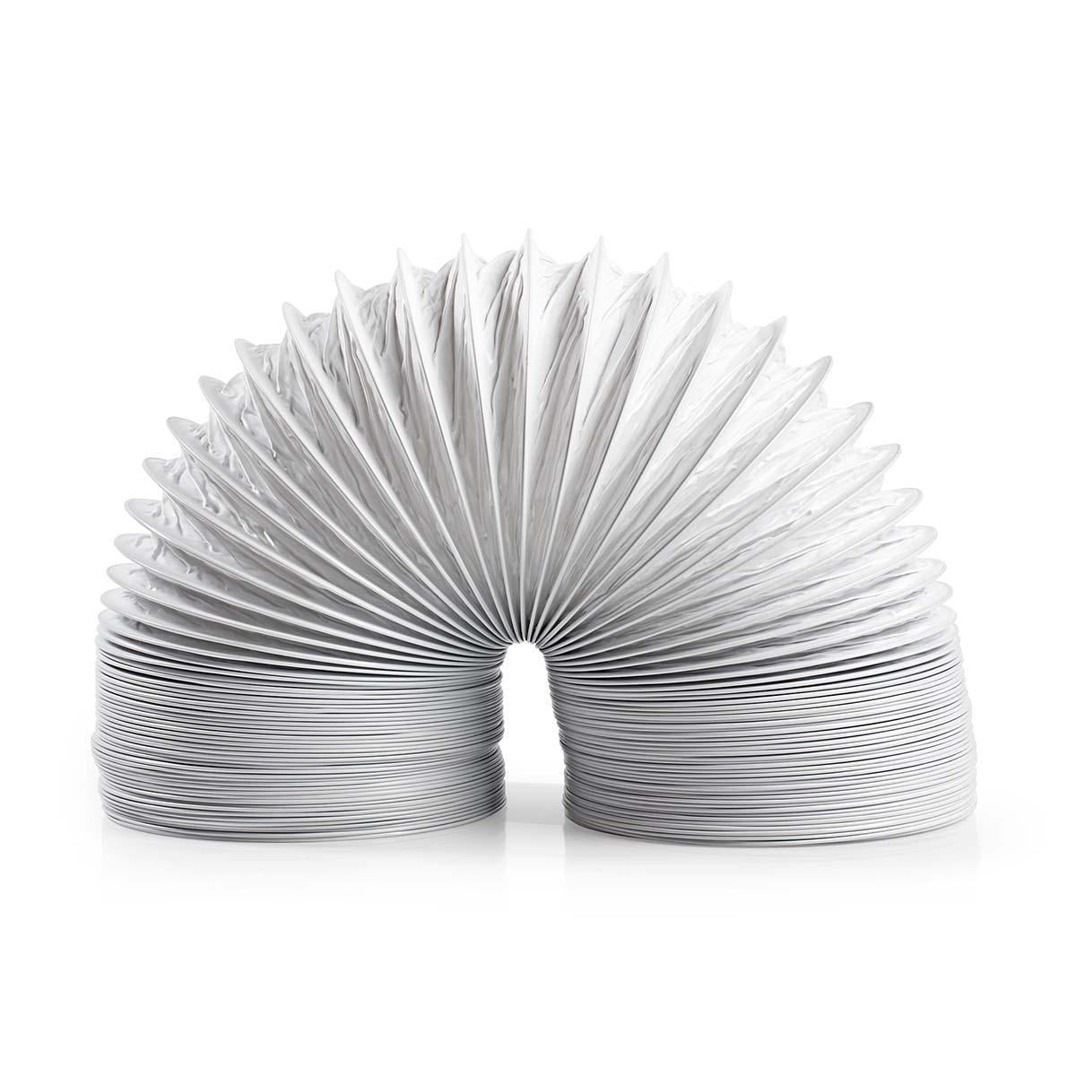 Air Outlet Hose PVC | 100 mm | 6.00 m | Fits: Air Ventilation / Tumble Dryers | White