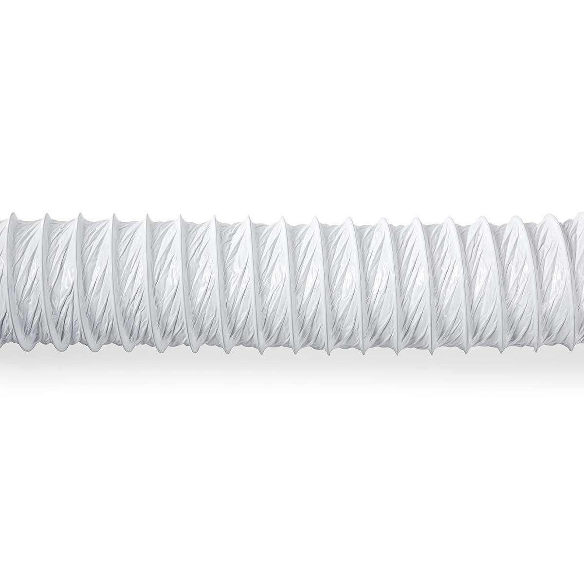 Air Outlet Hose PVC | 127 mm | 6.00 m | Fits: Air Ventilation / Tumble Dryers | White